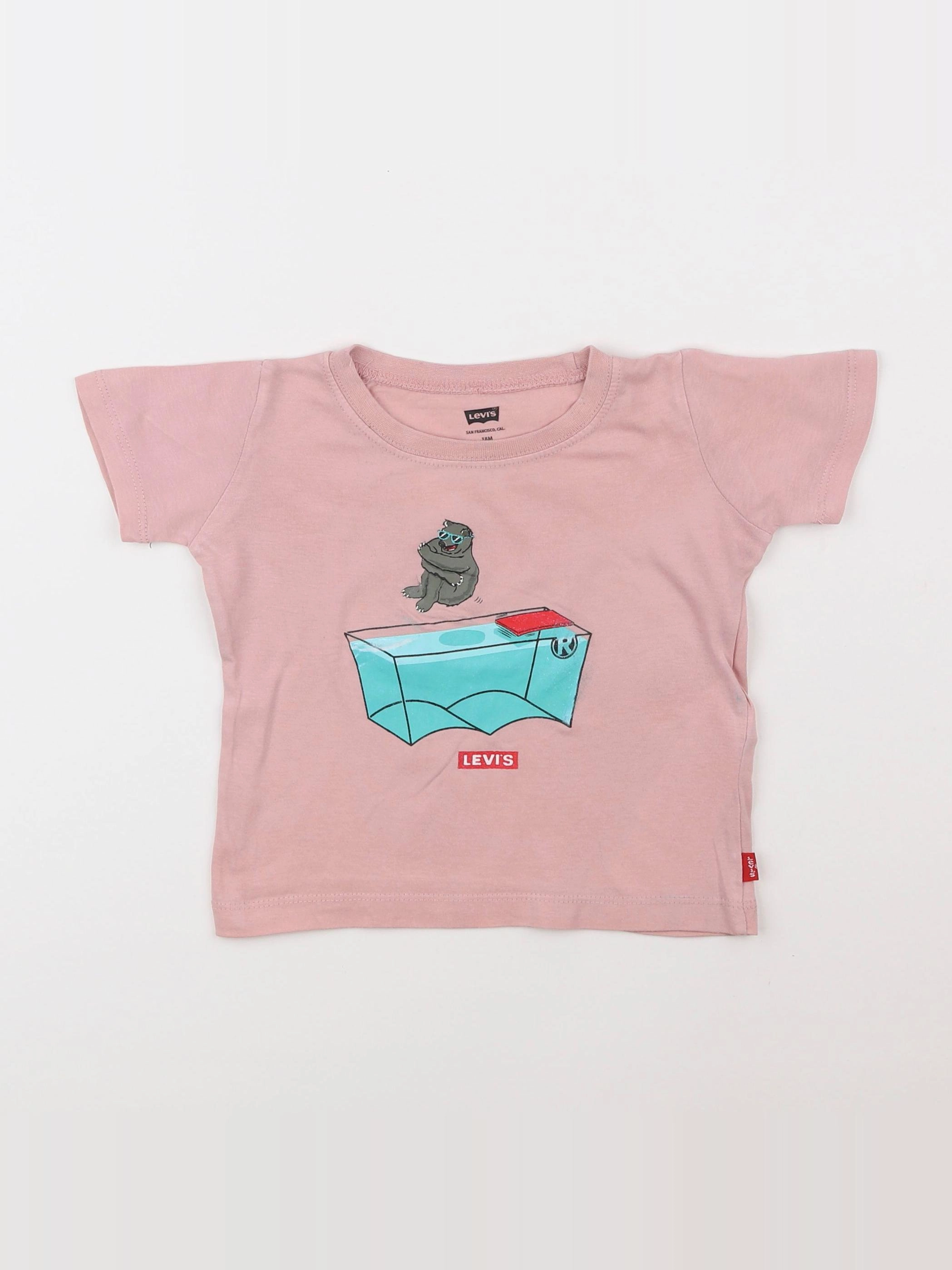 Levi's - tee-shirt rose - 18 mois