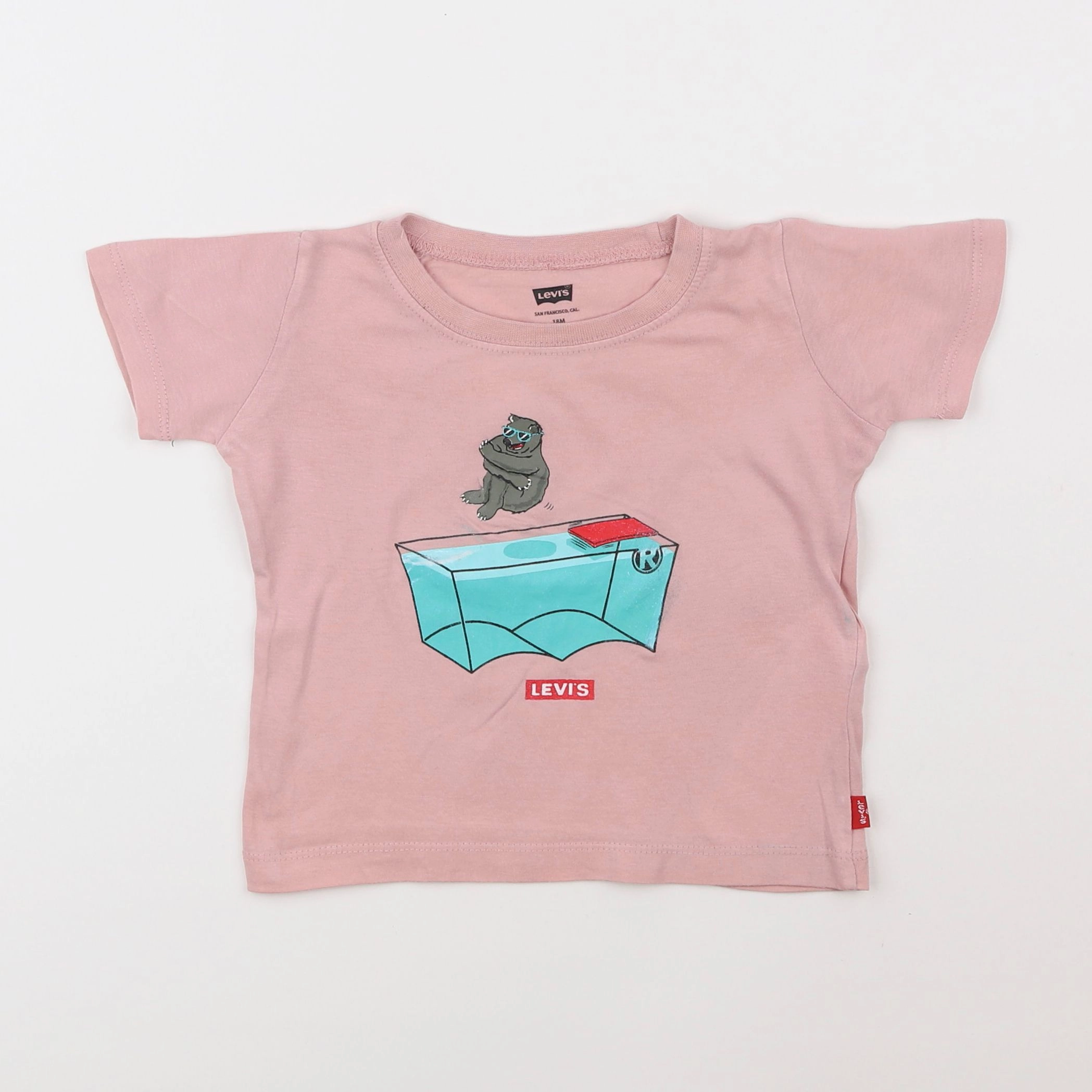 Levi's - tee-shirt rose - 18 mois