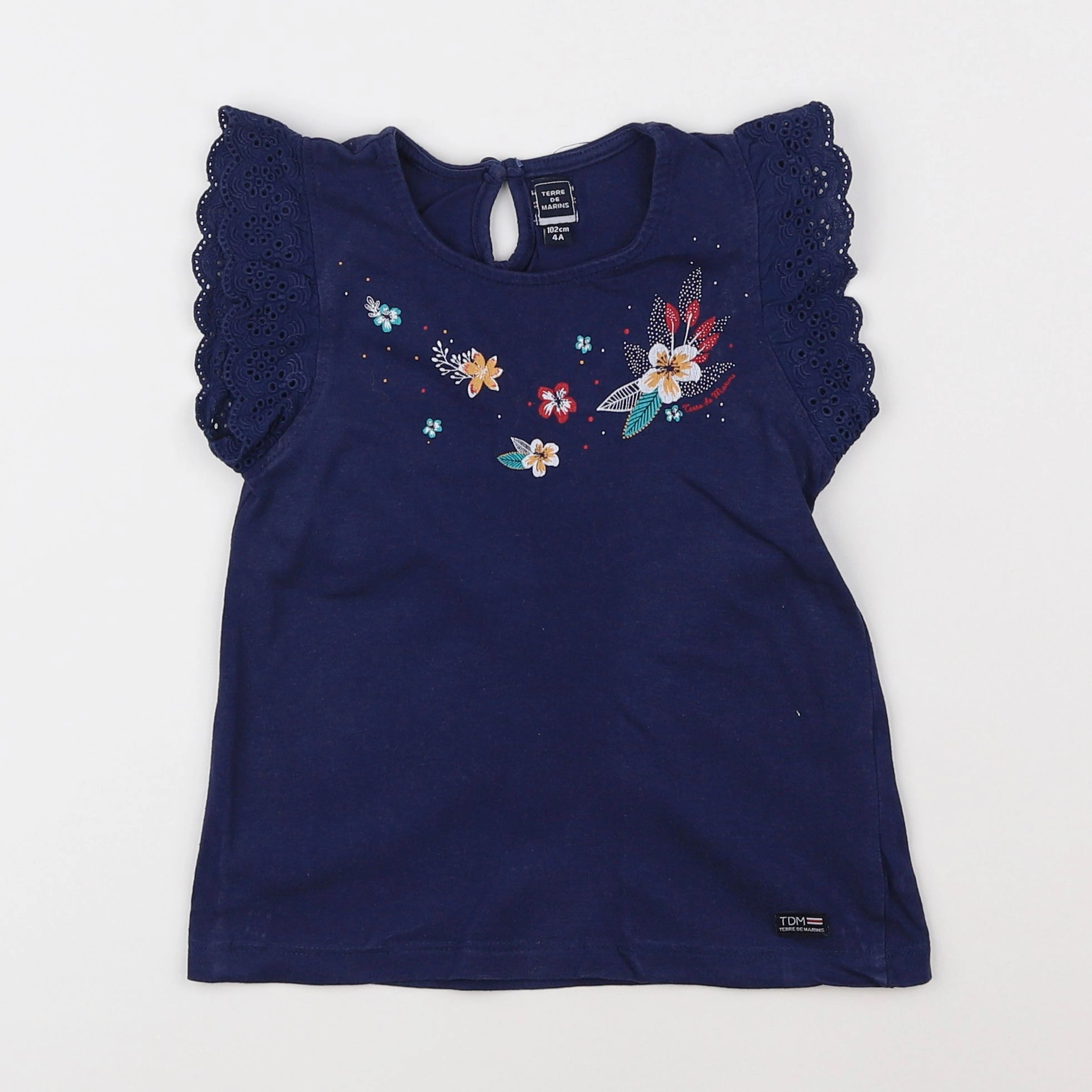 Terre de marins - tee-shirt bleu - 4 ans