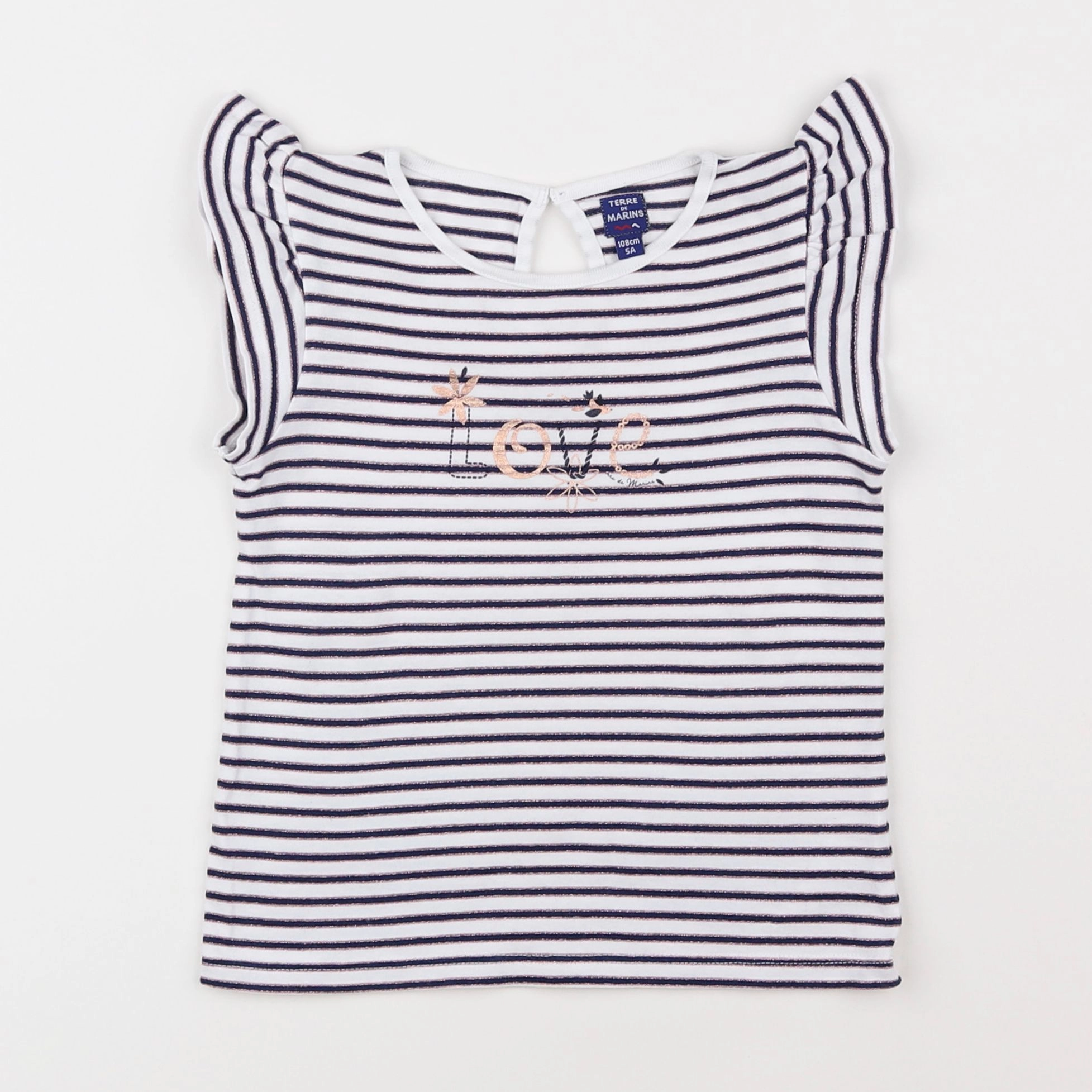 Terre de marins - tee-shirt blanc - 5 ans