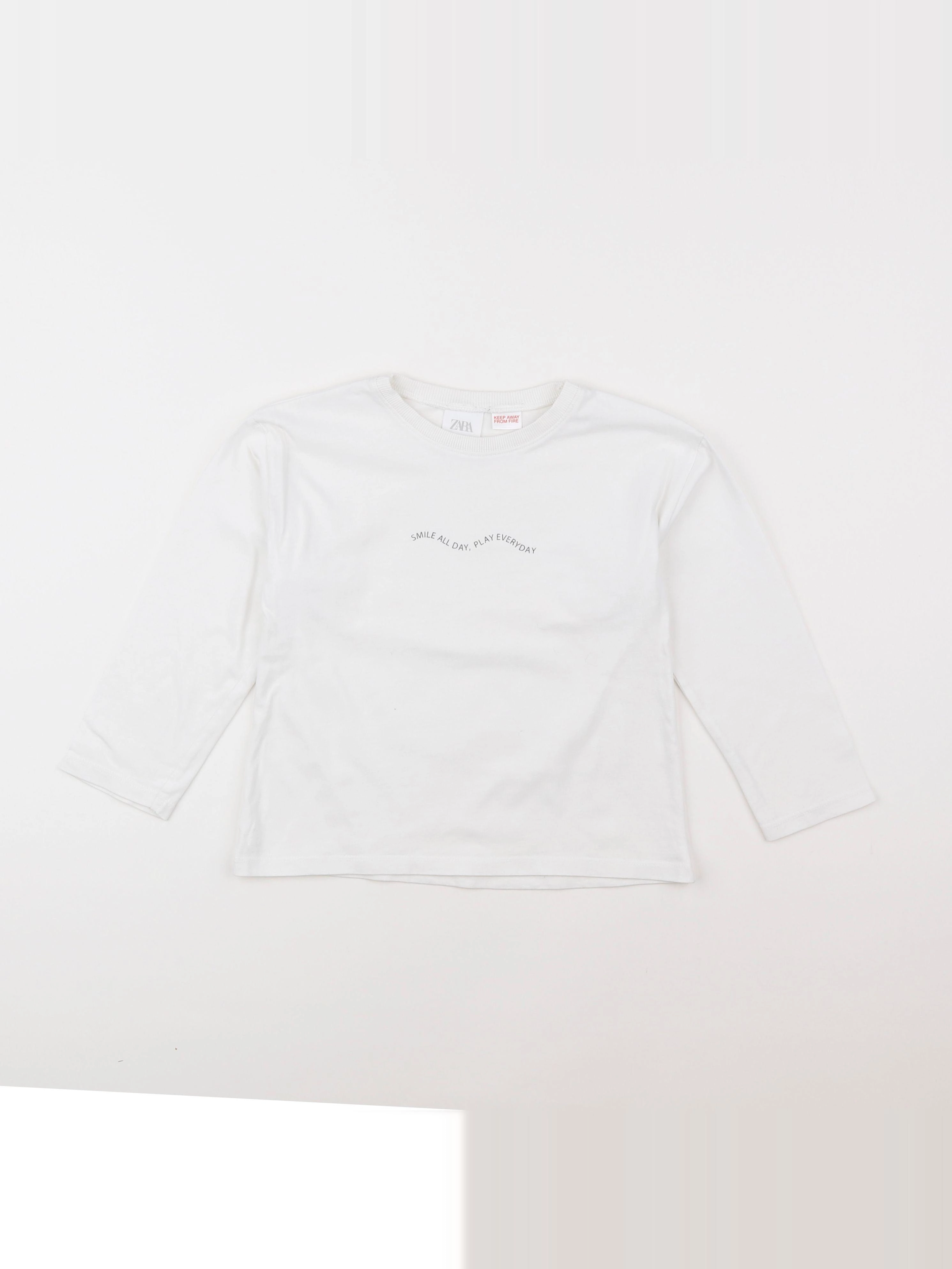 Zara - blouse blanc - 3/4 ans