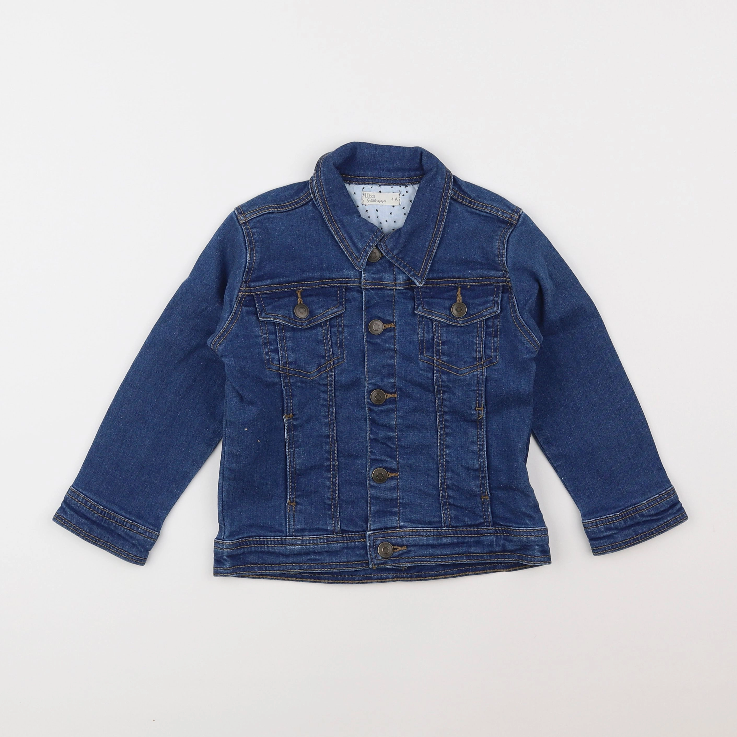 Little Cigogne - veste bleu - 4 ans