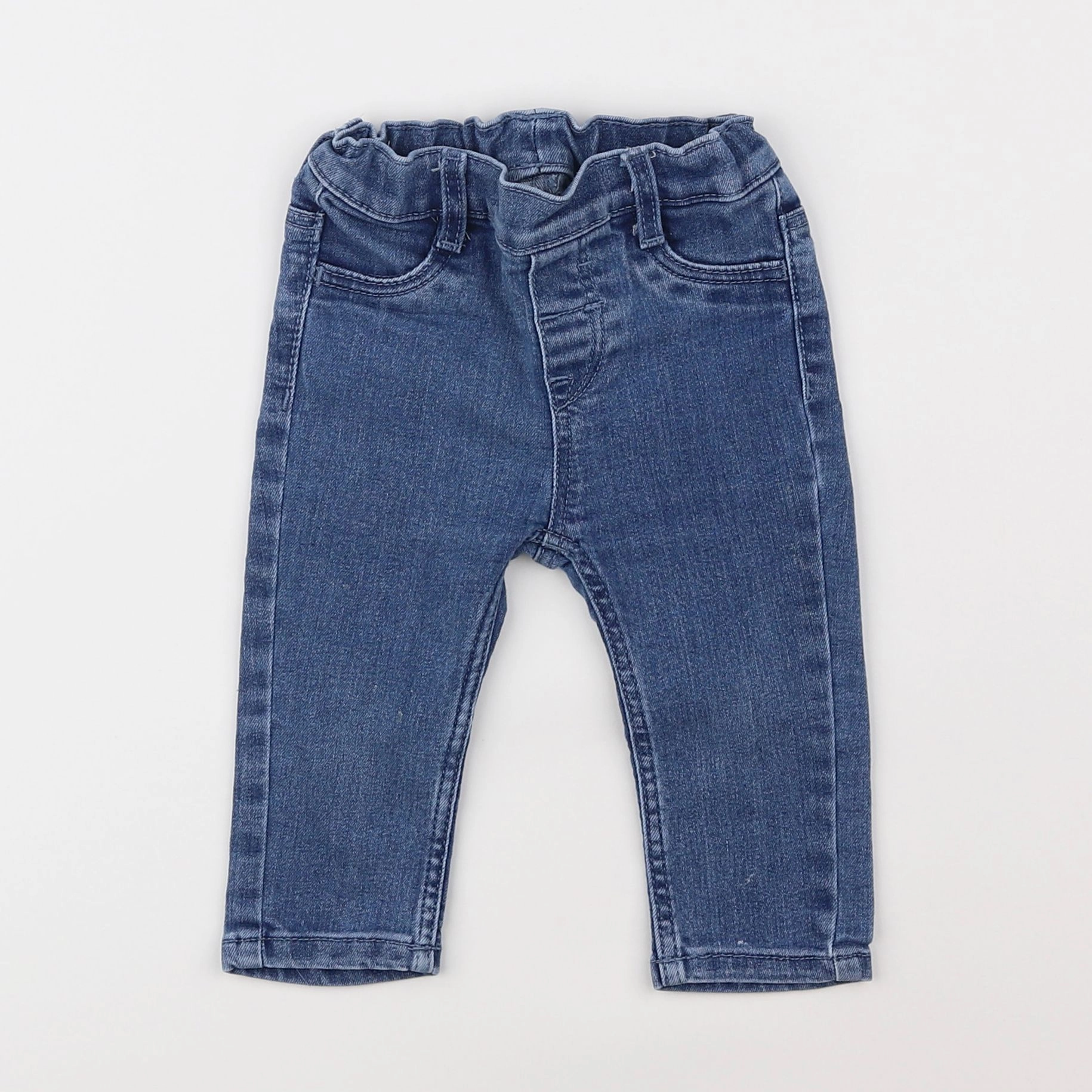 H&M - jean bleu - 6/9 mois