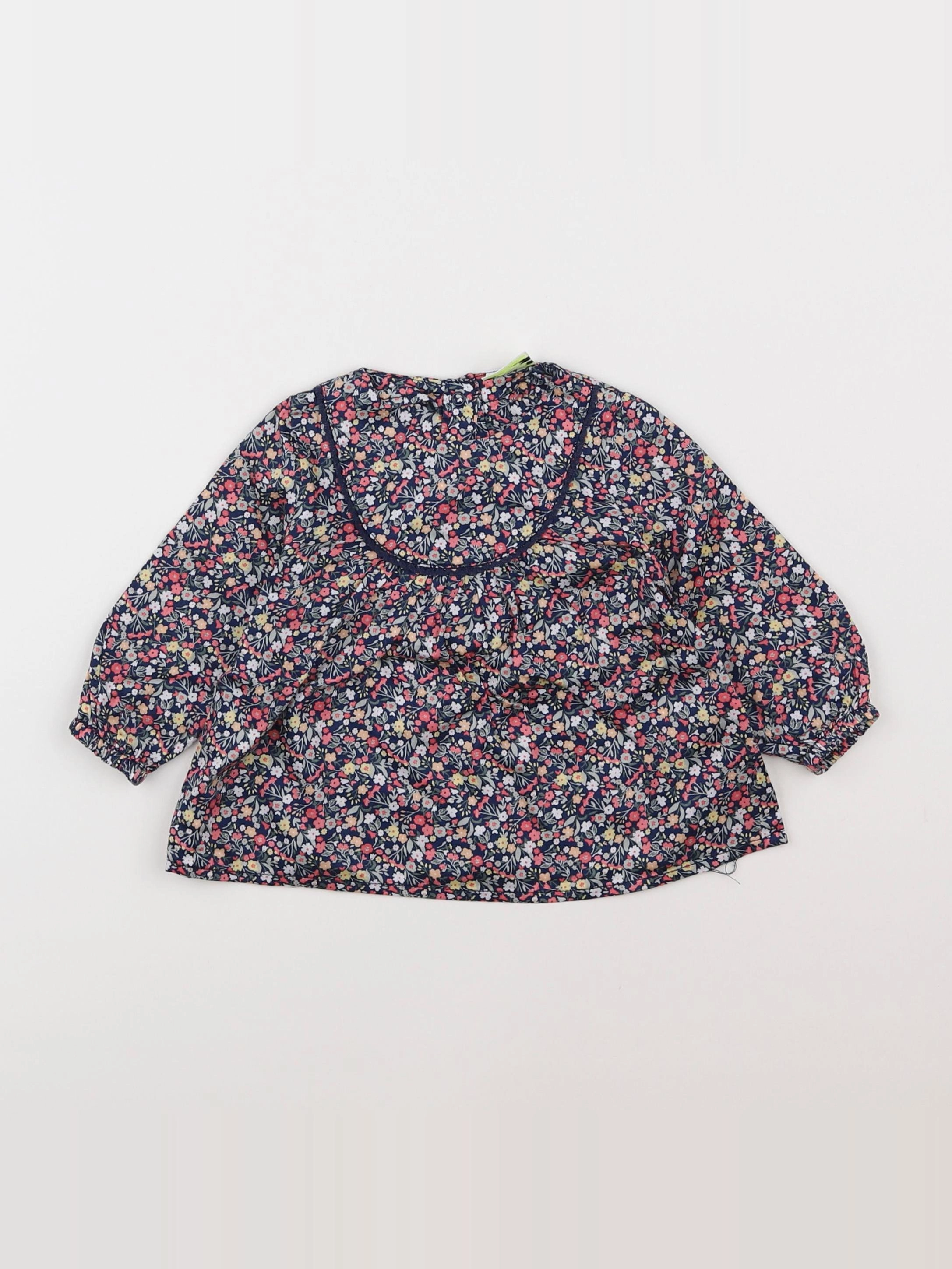 Tape à l'oeil - blouse bleu, rose - 6 mois