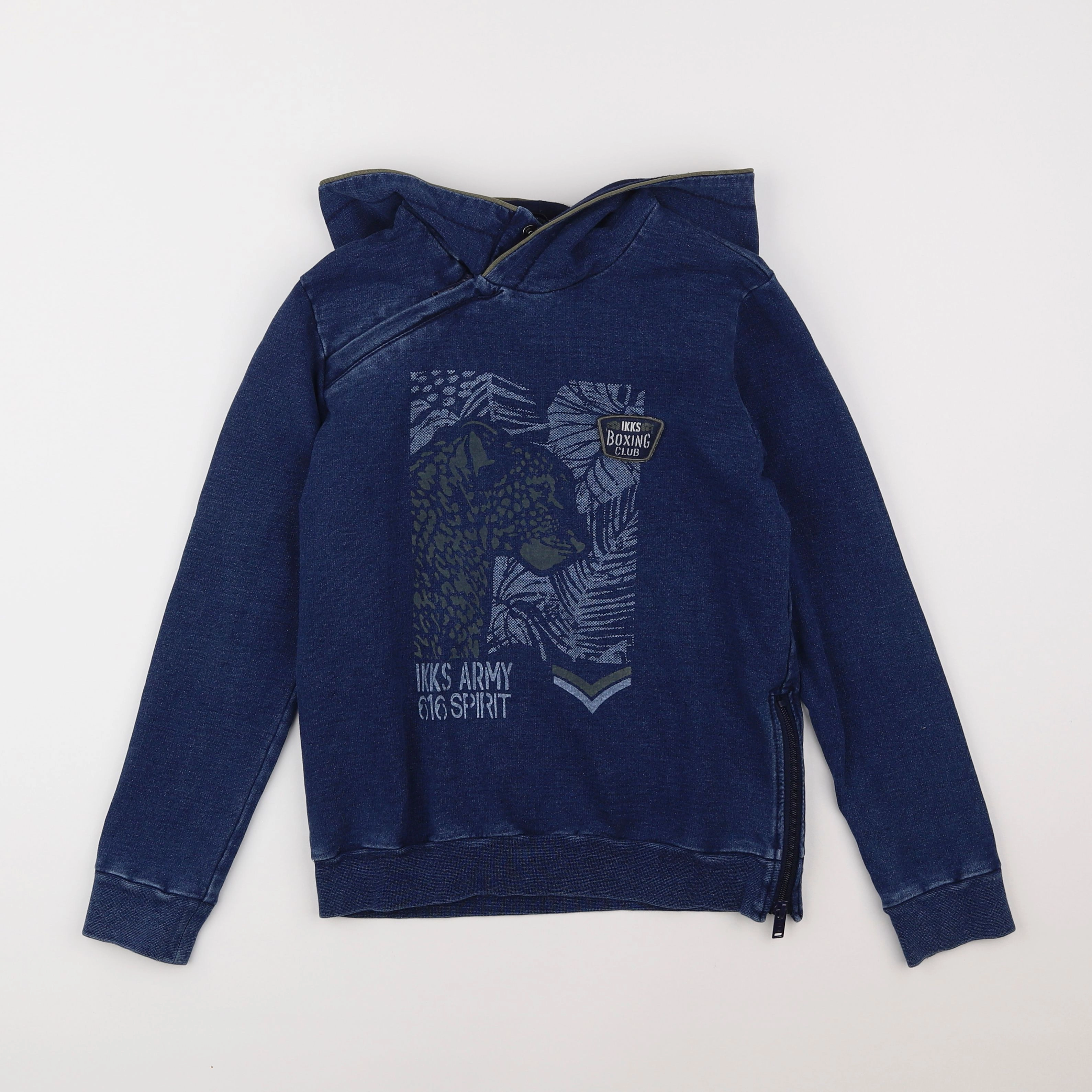 IKKS - sweat bleu - 10 ans