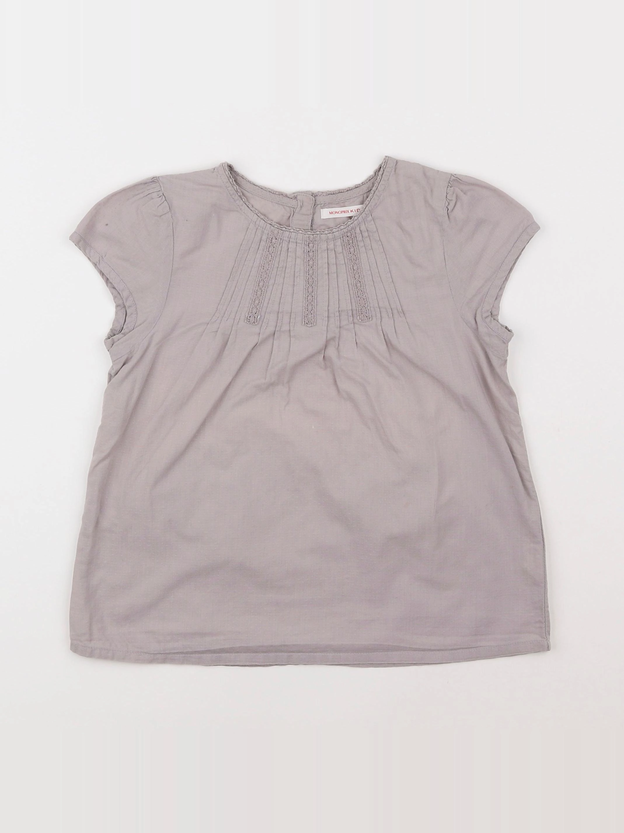 Monoprix - blouse gris - 6 ans
