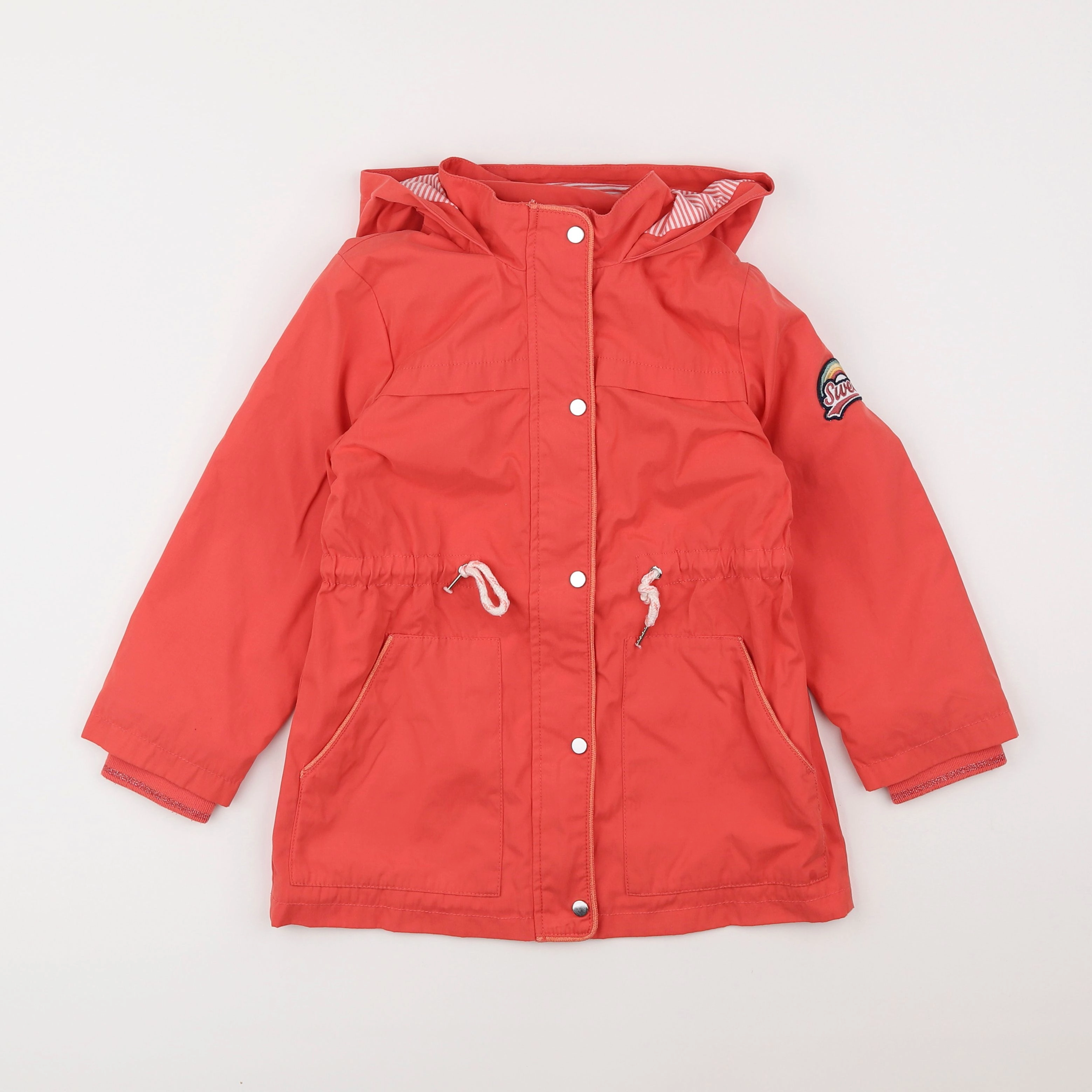 Vertbaudet - veste doublé rouge - 6 ans