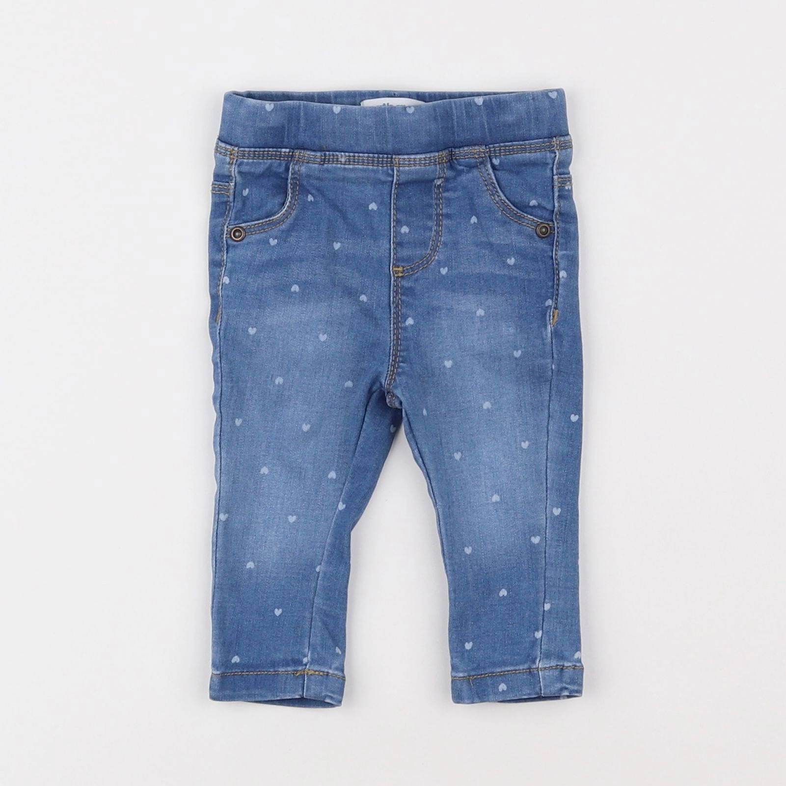 Vertbaudet - jegging bleu - 3 mois