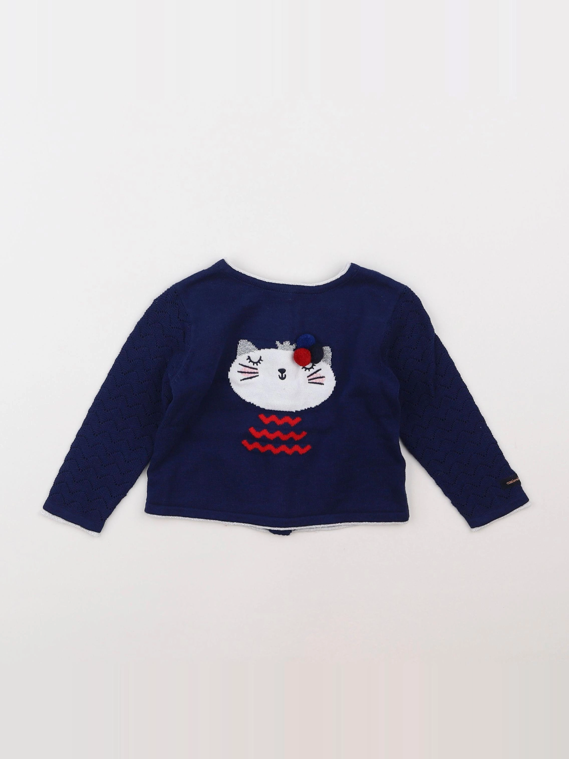 Catimini - pull bleu - 12 mois
