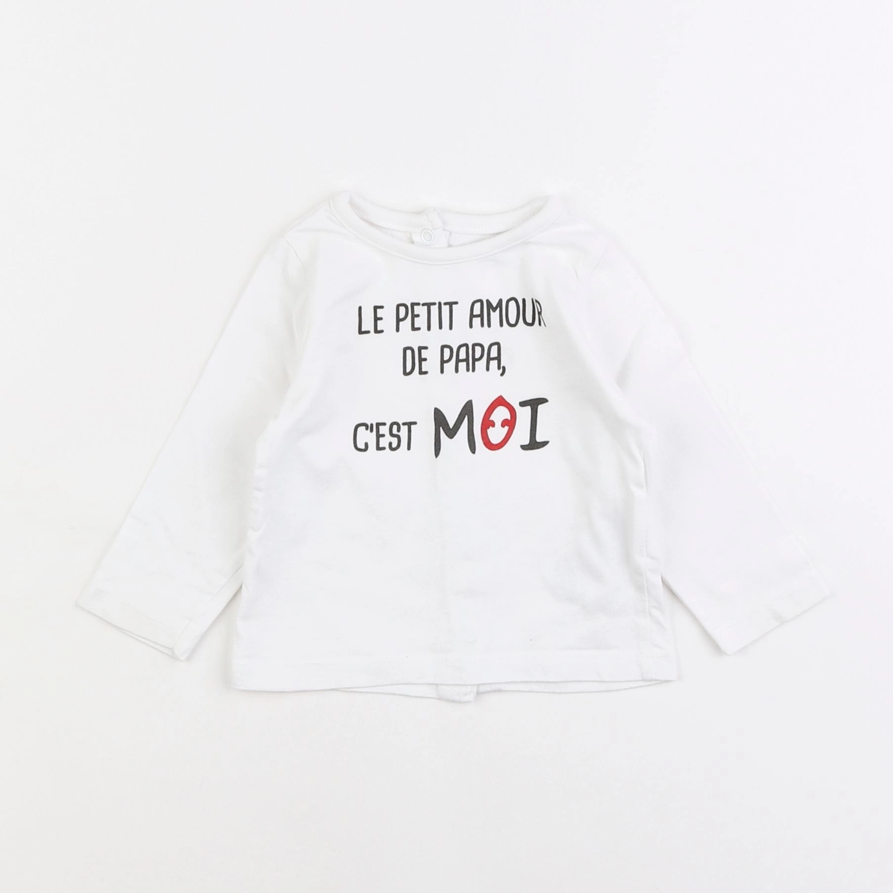 Vertbaudet - tee-shirt blanc - 6 mois