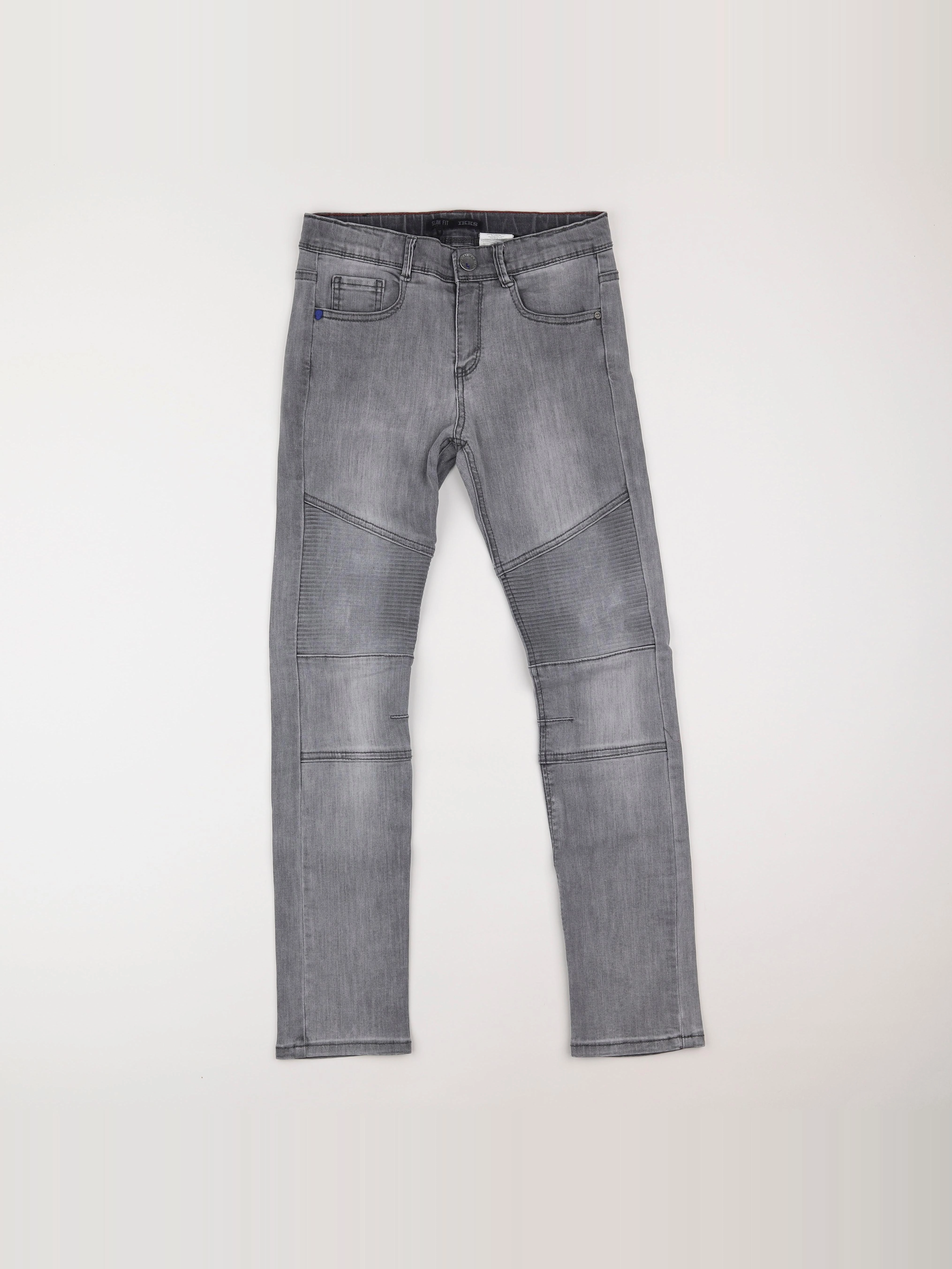 IKKS - jean gris - 12 ans