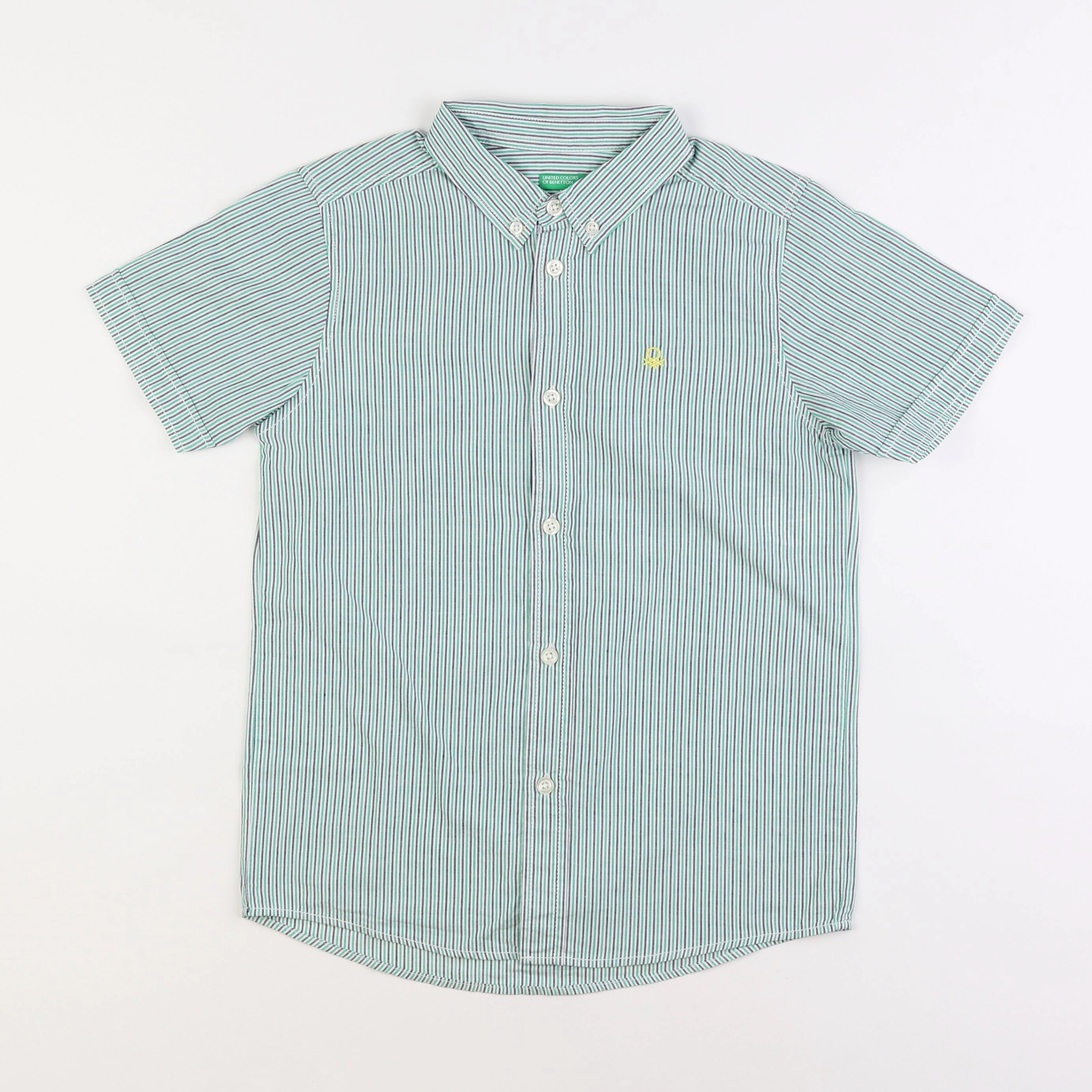 Benetton - chemise vert - 7/8 ans