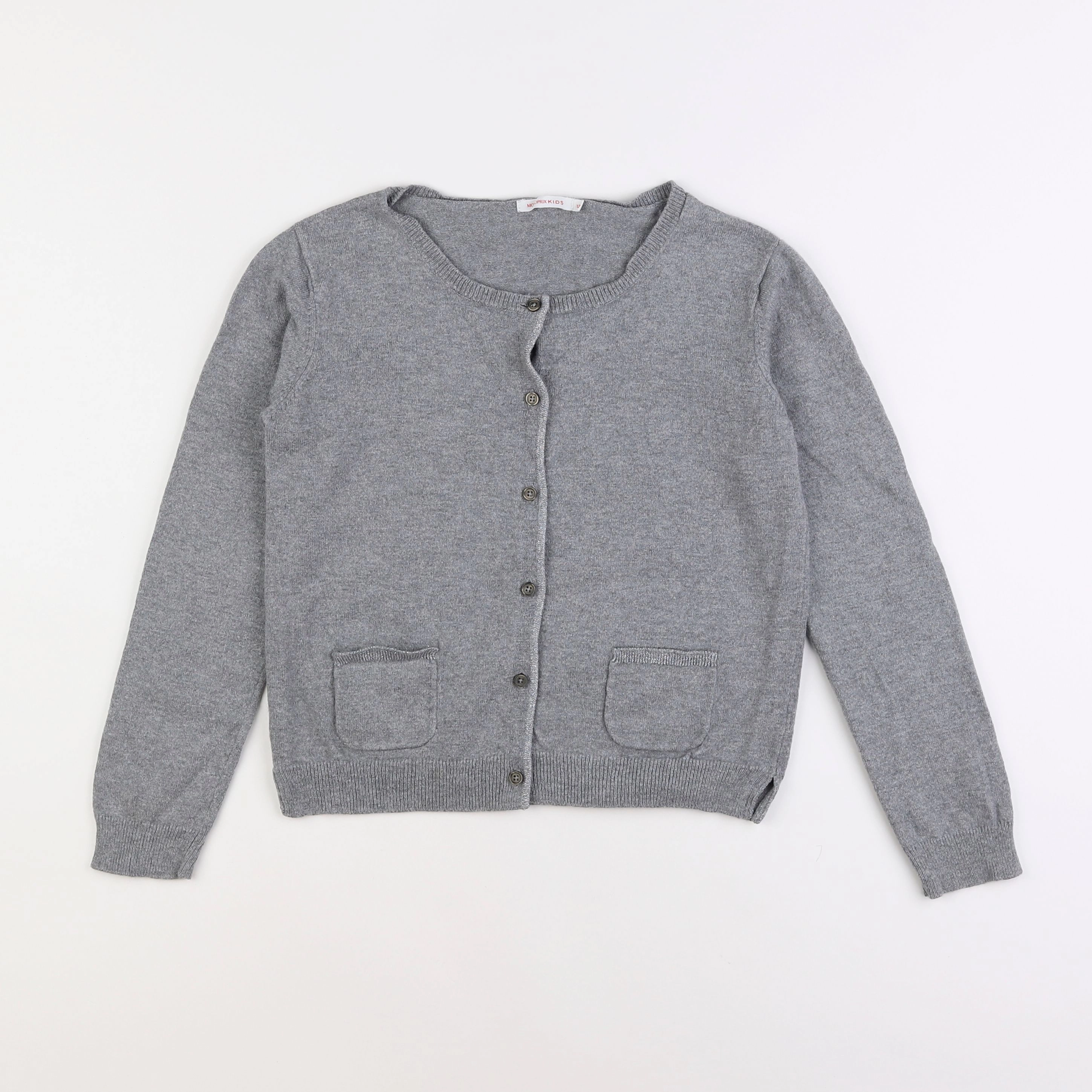 Monoprix - gilet gris - 12 ans