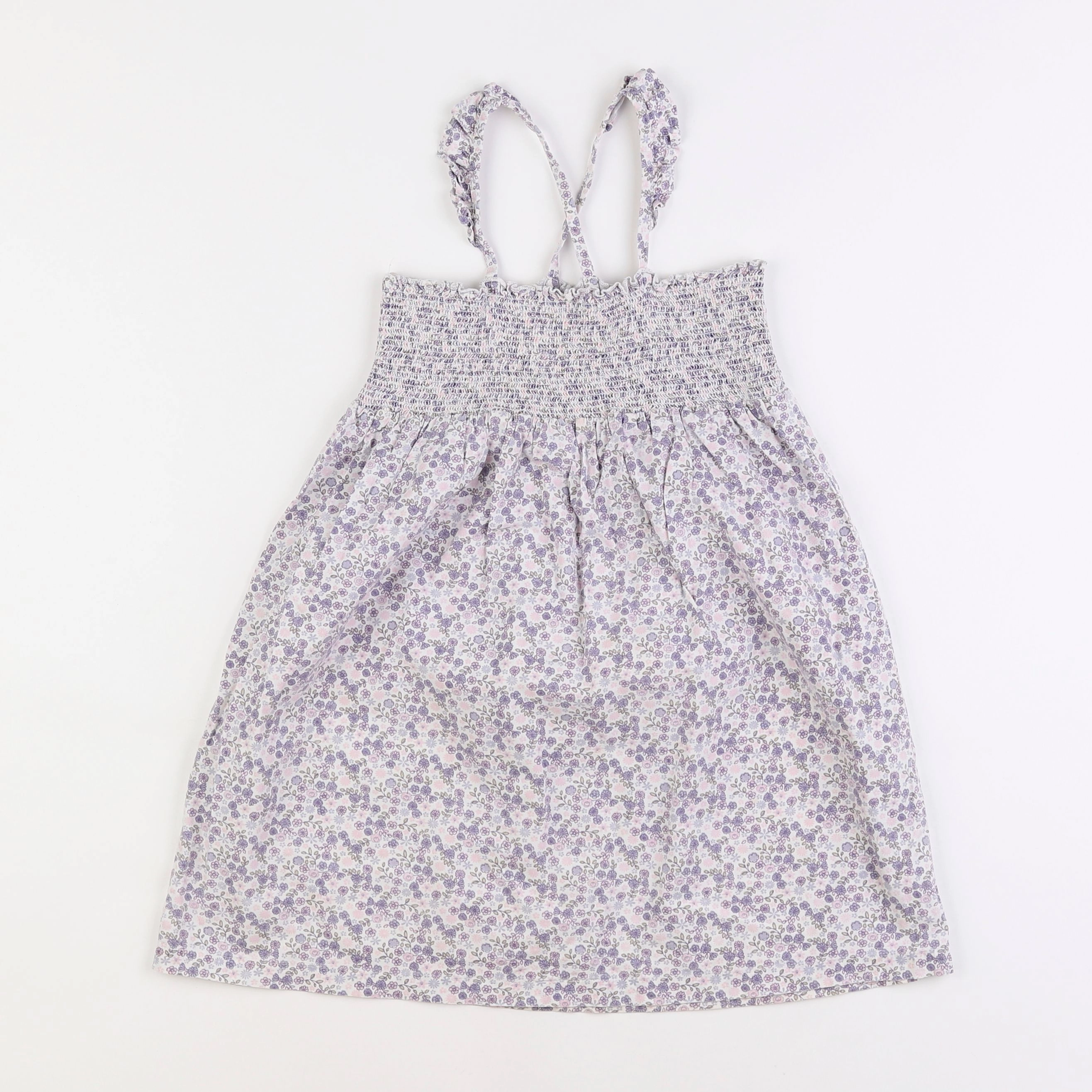 La Redoute - robe blanc, violet - 5 ans