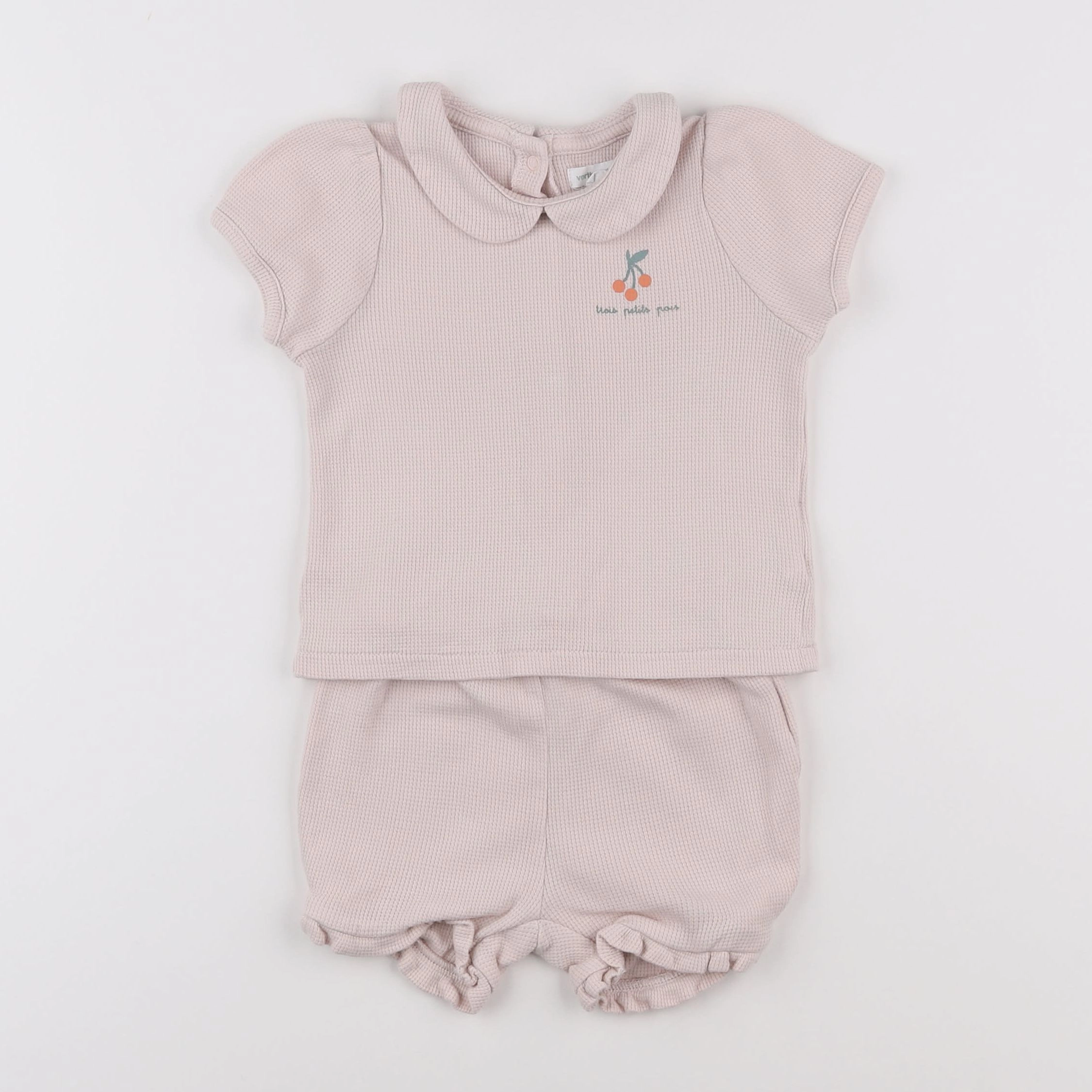 Vertbaudet - pyjama coton rose - 2 ans