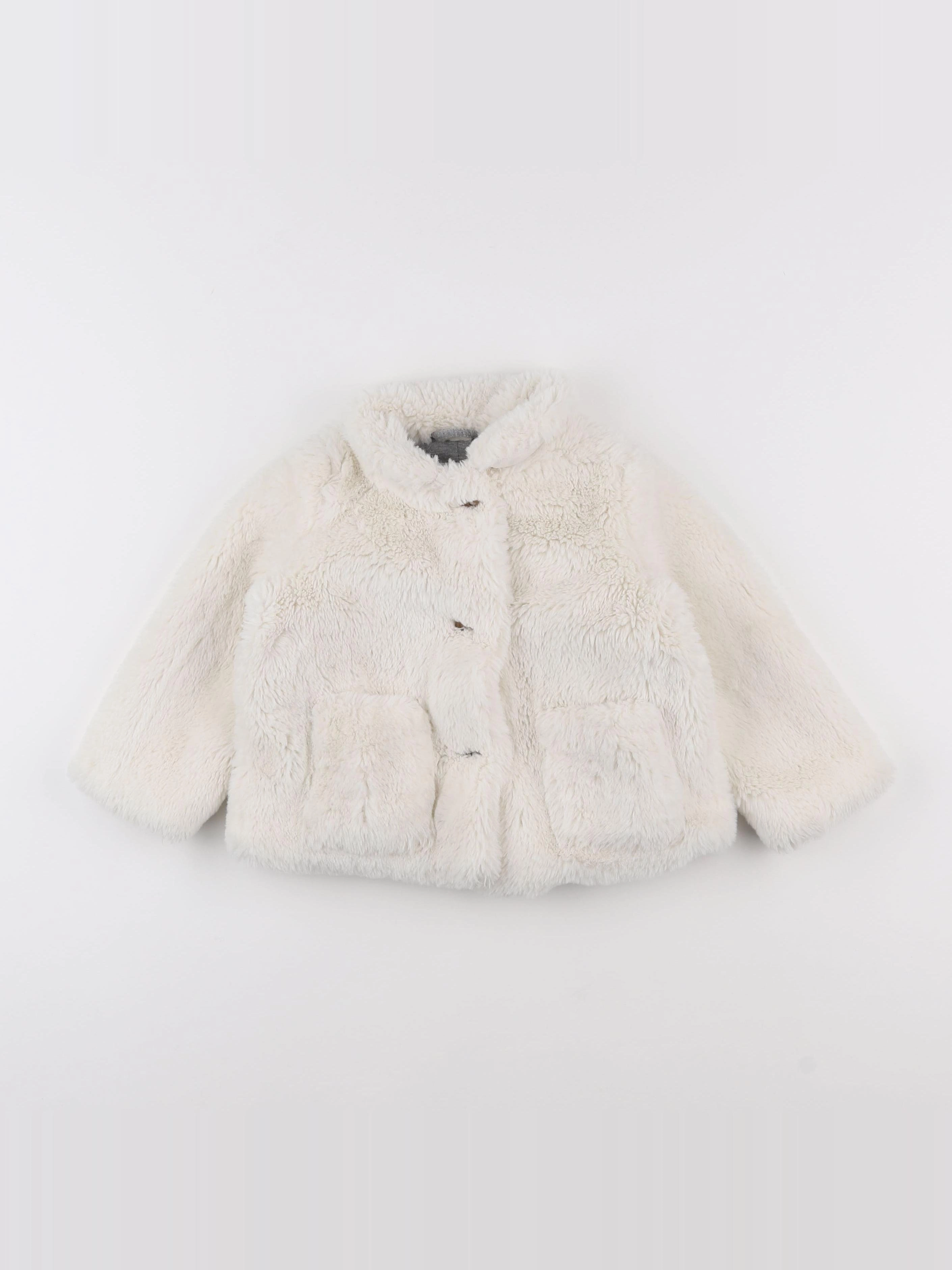 Mango - veste blanc - 12/18 mois
