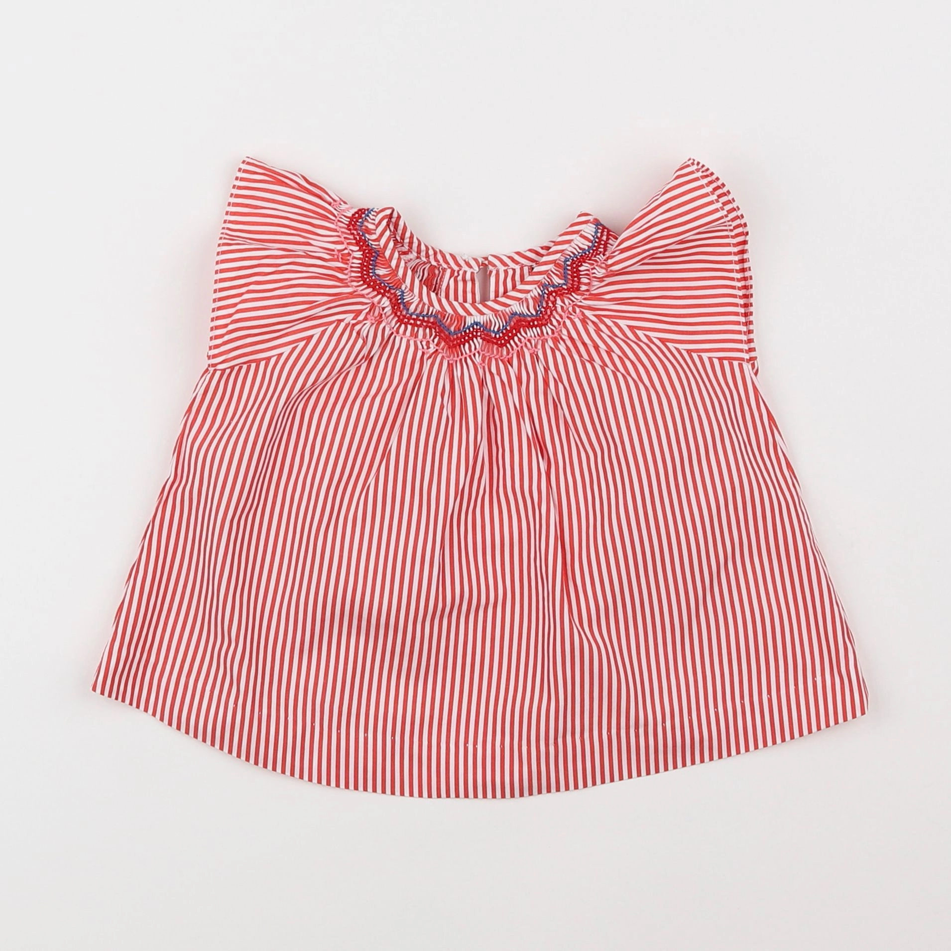 Jacadi - blouse rouge - 6 mois