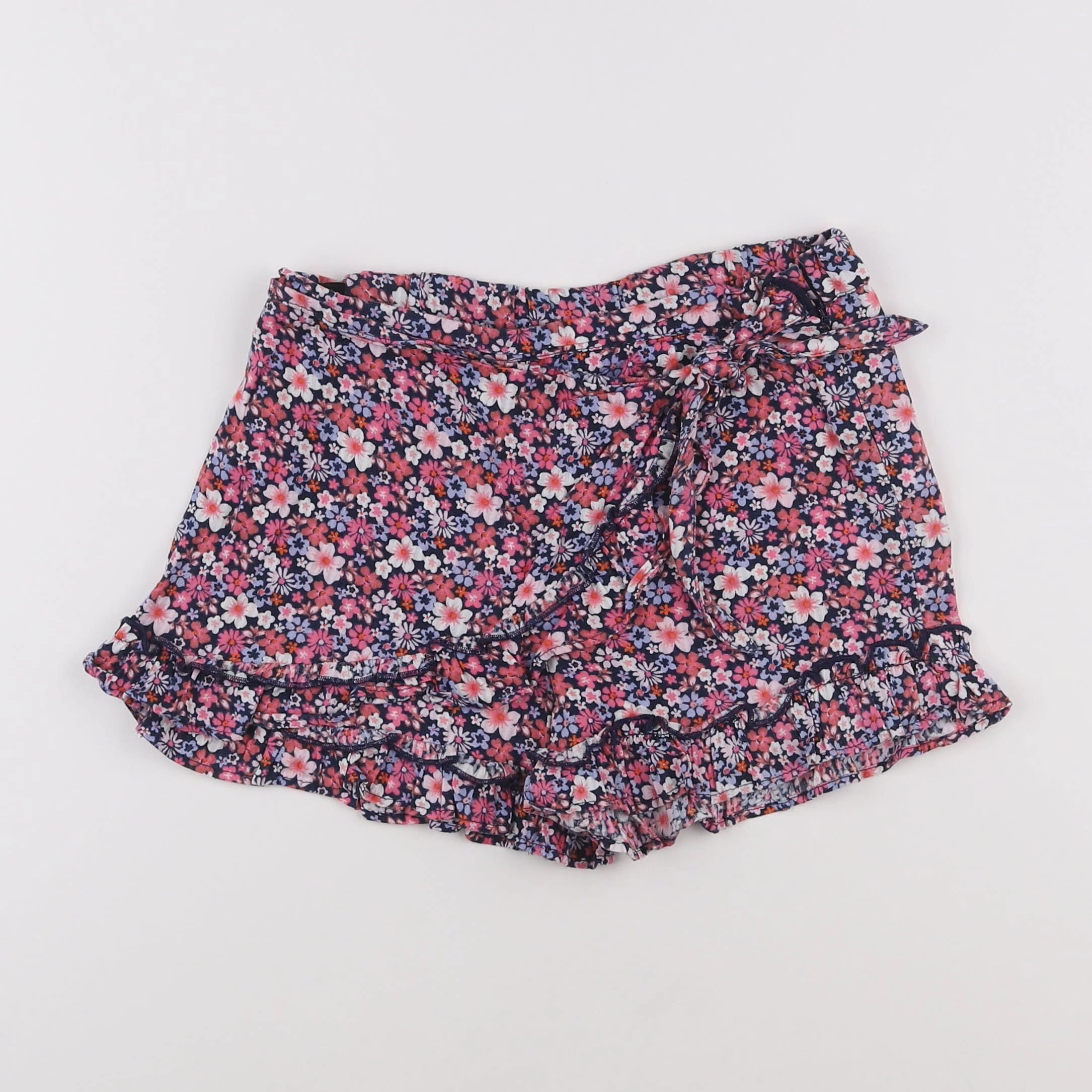 Vertbaudet - jupe short multicolore - 7 ans