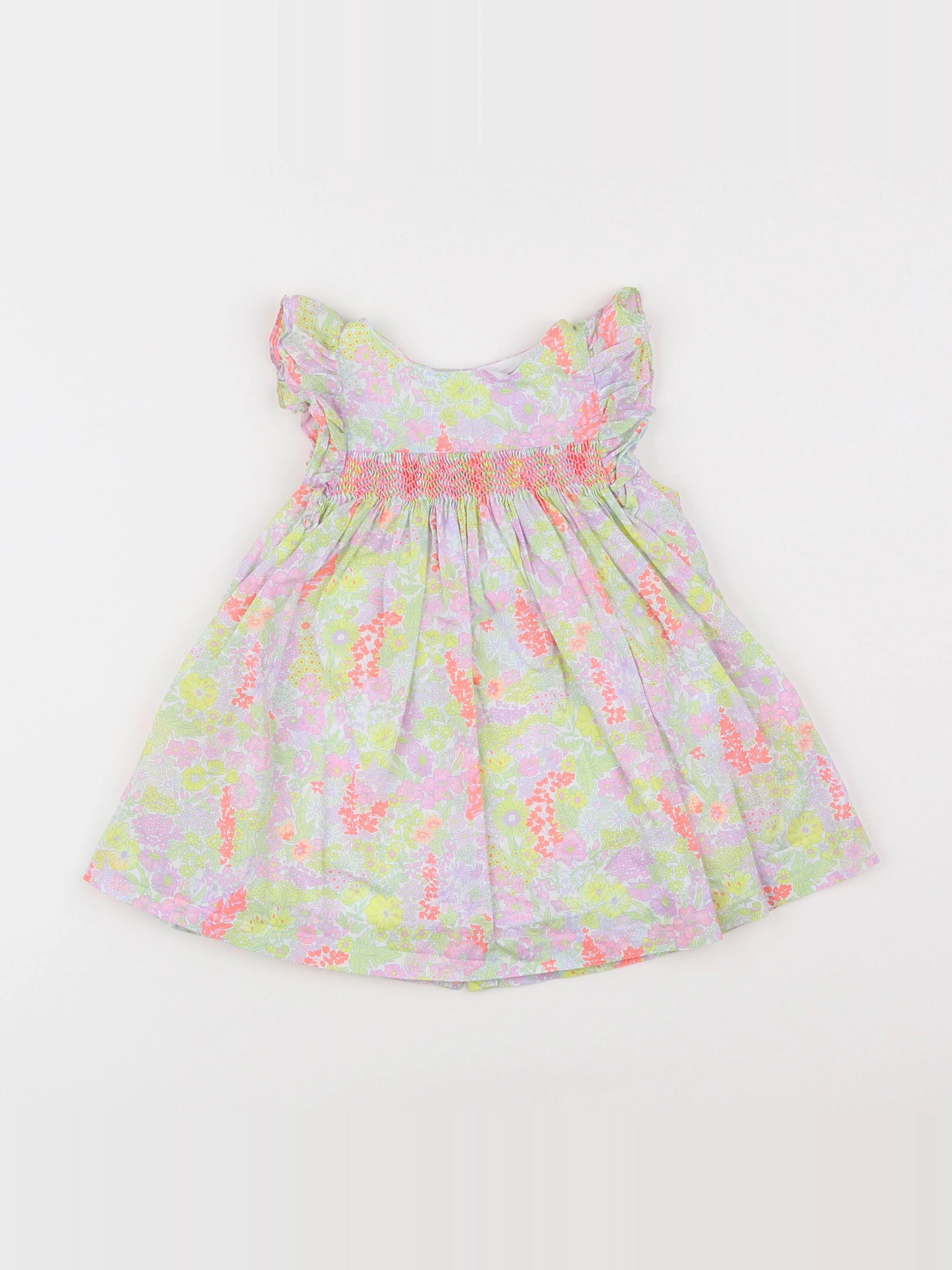 Jacadi - robe liberty multicolore - 12 mois