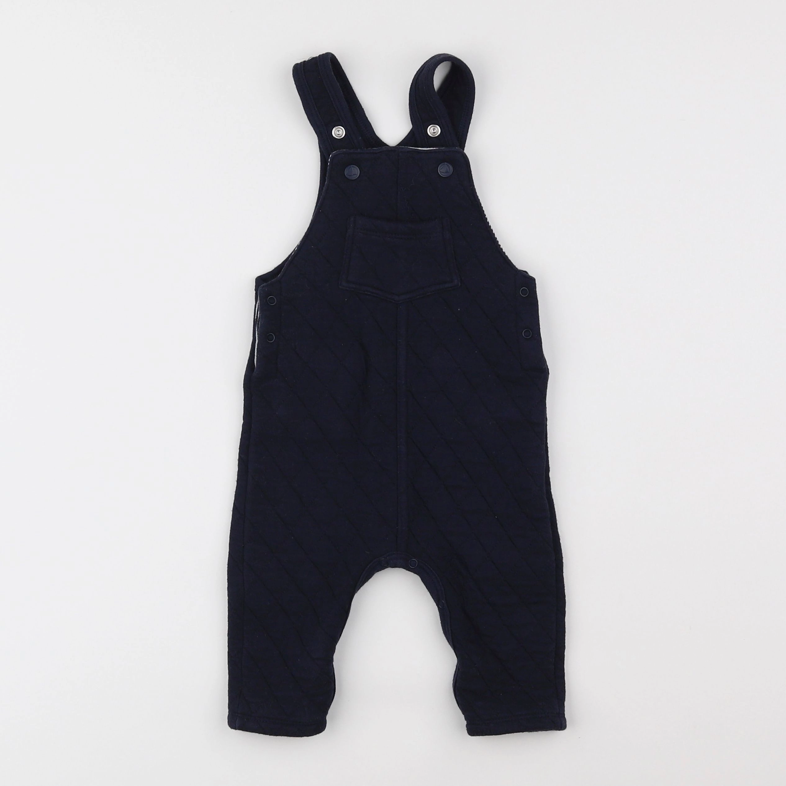 Petit Bateau - salopette bleu - 6 mois