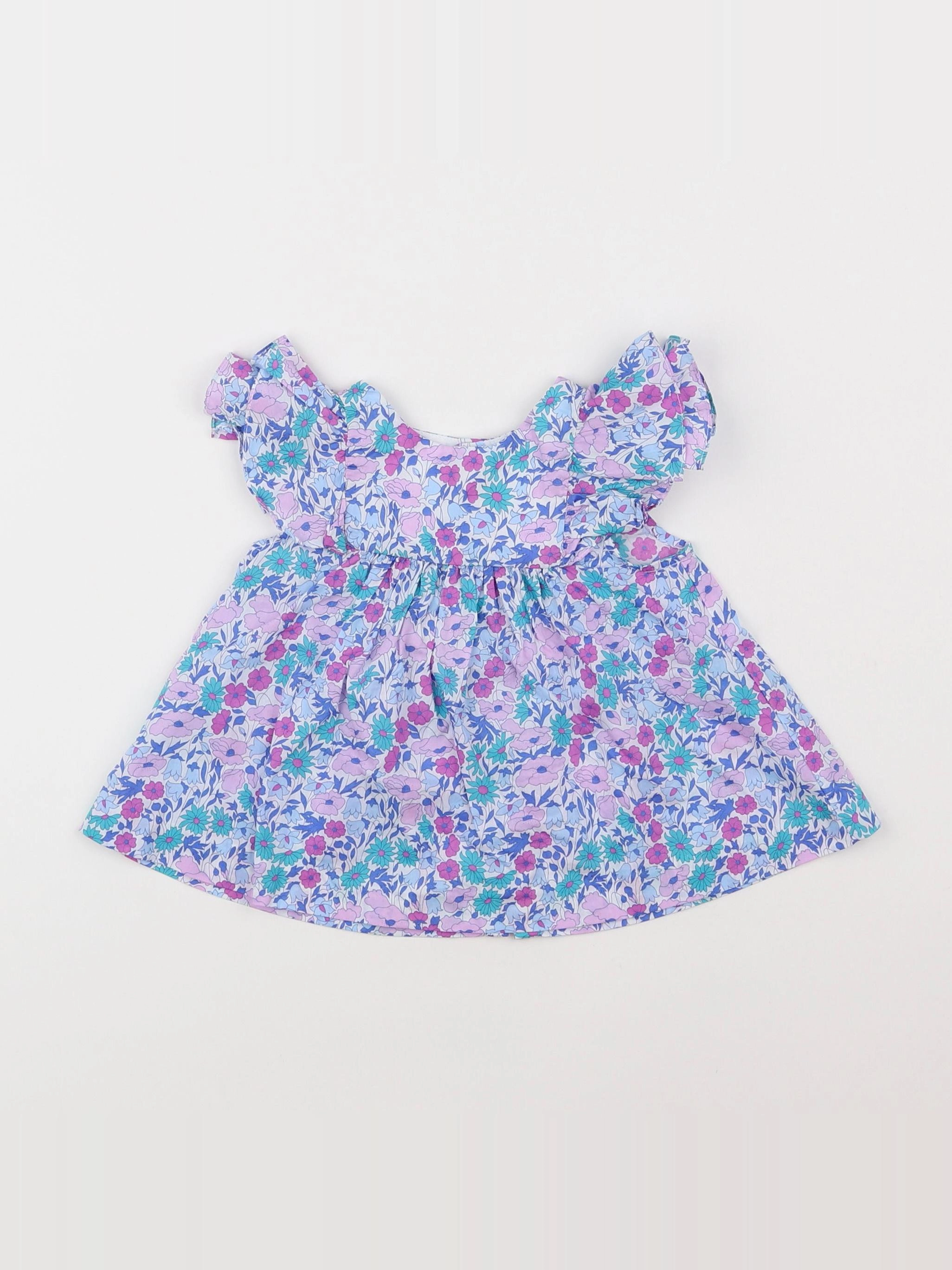 Jacadi - blouse liberty multicolore - 12 mois