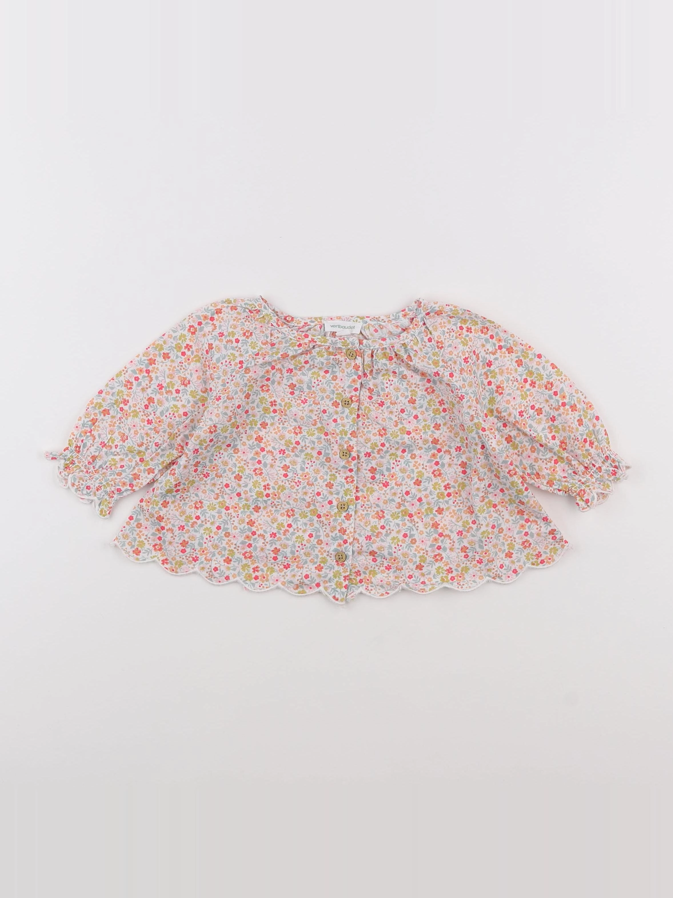 Vertbaudet - blouse multicolore - 3 mois