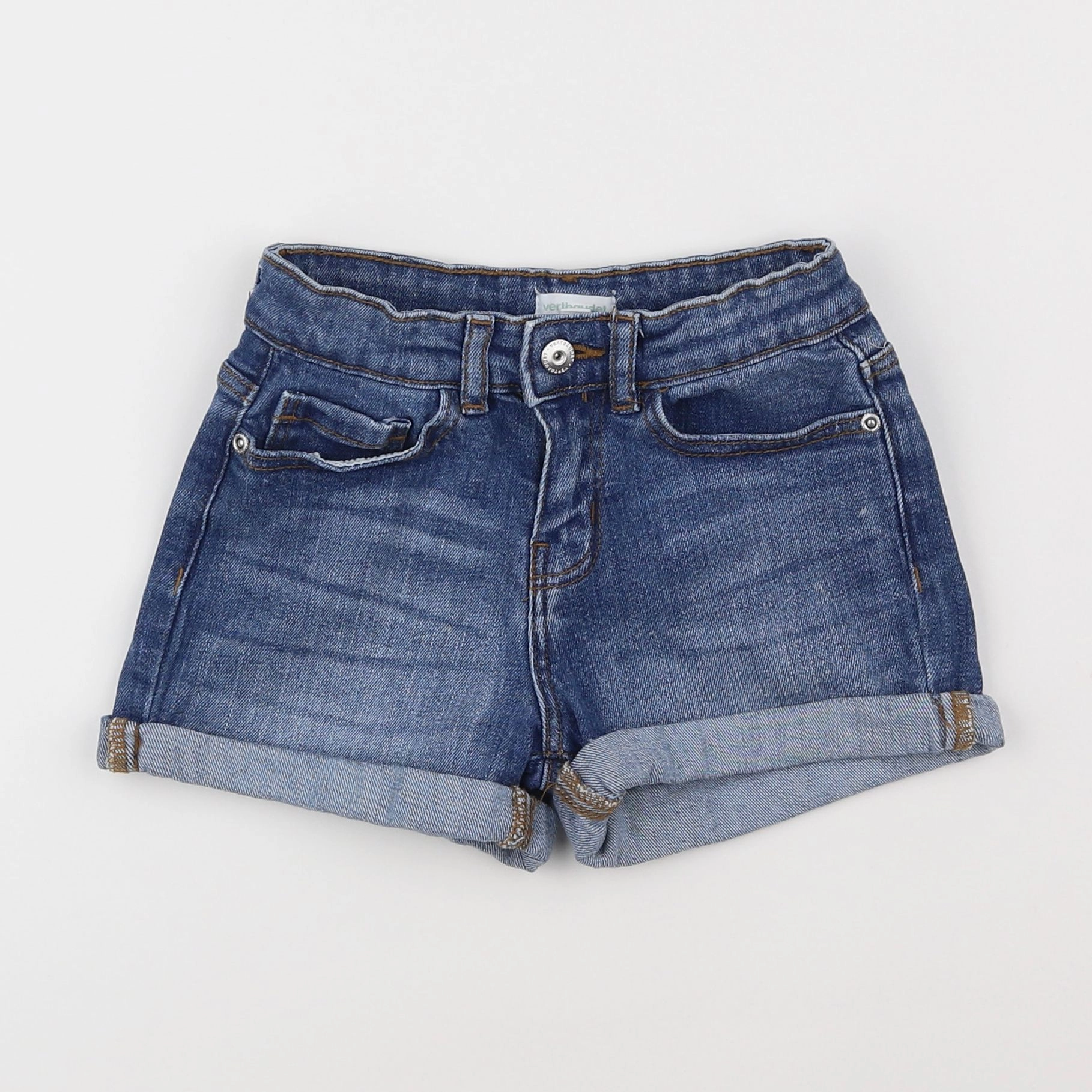 Vertbaudet - short bleu - 7 ans