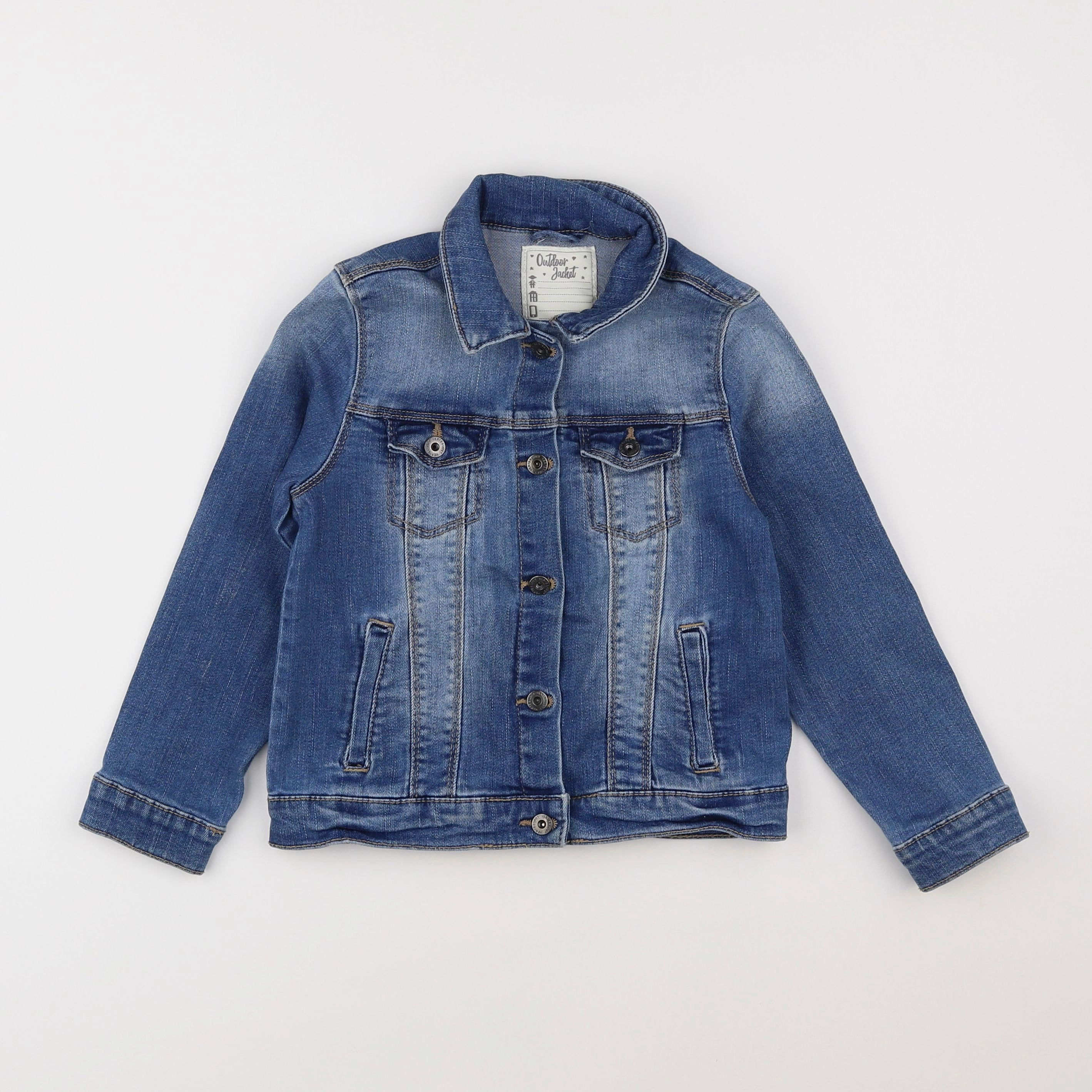 Vertbaudet - veste bleu - 6 ans