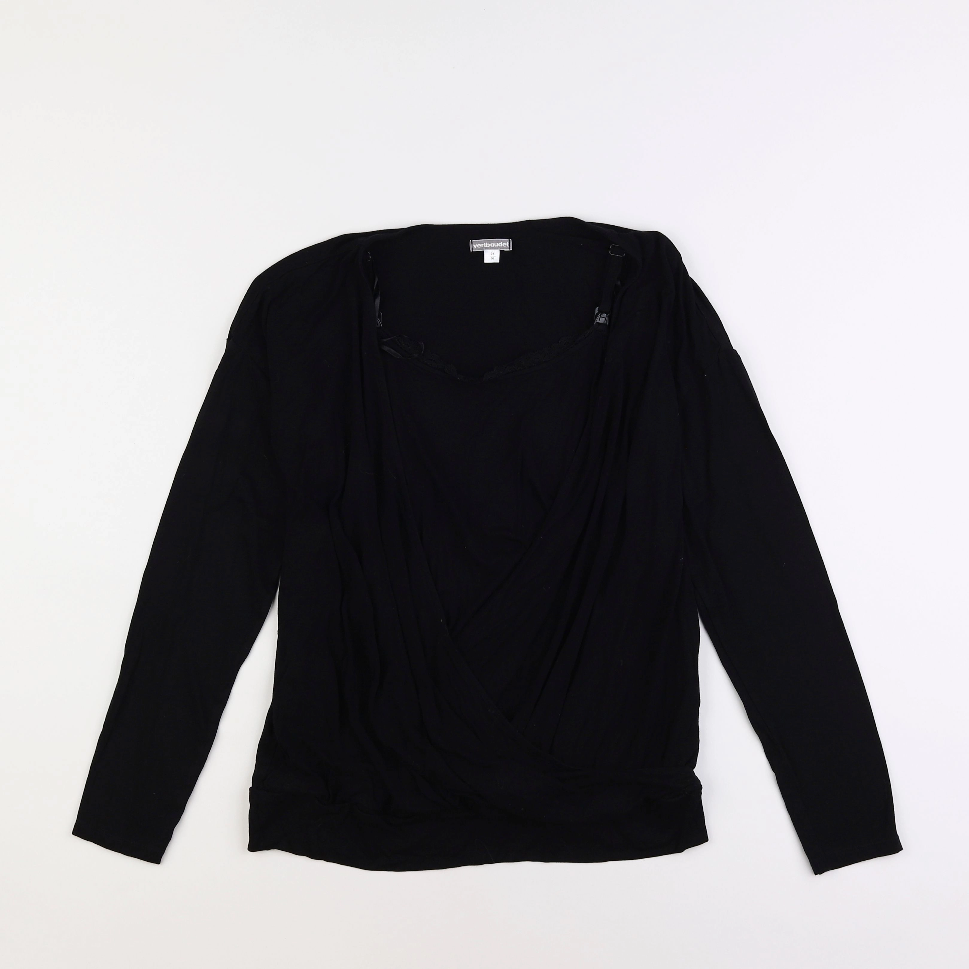 Vertbaudet - tee-shirt grossesse noir - 34 à 36