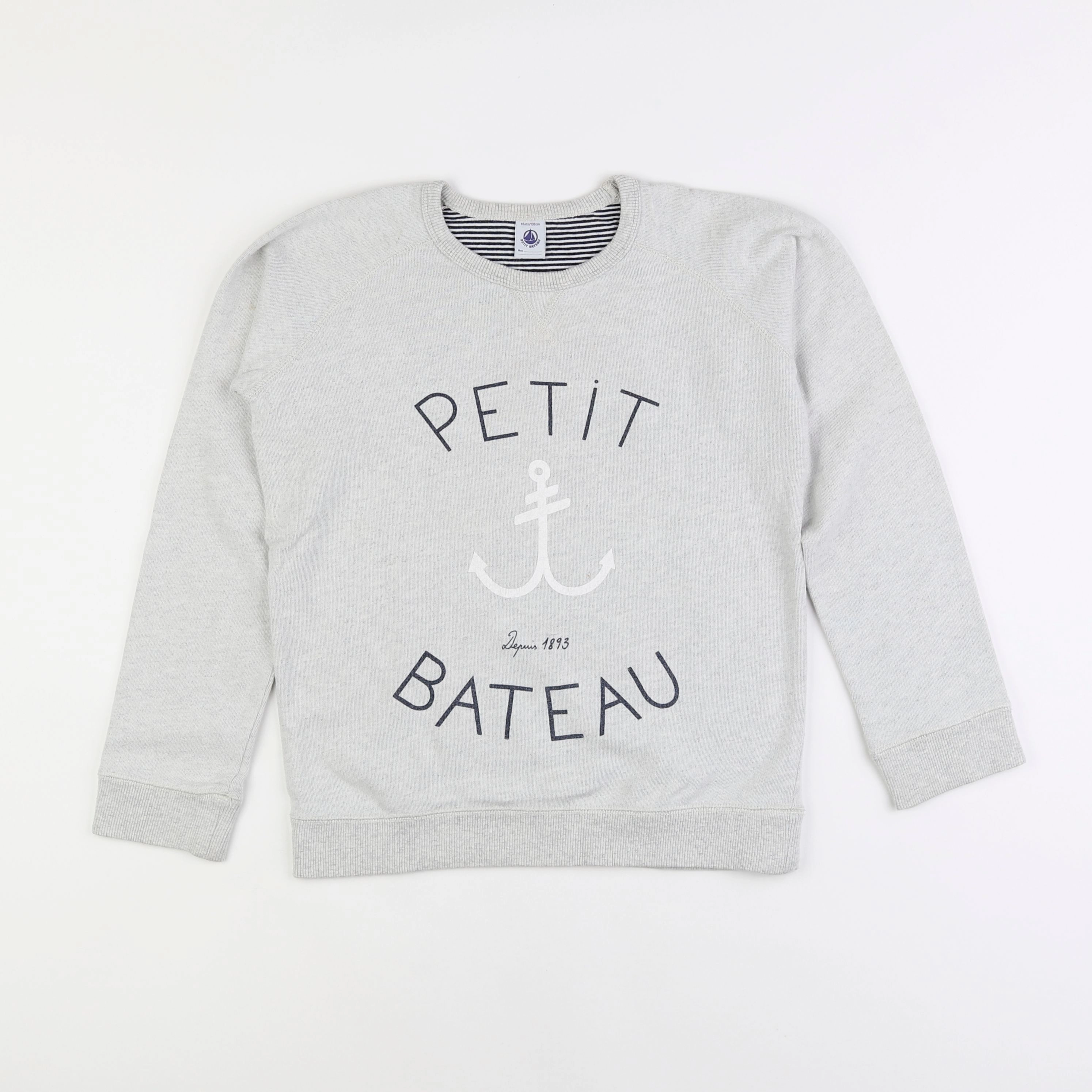 Petit Bateau - sweat gris - 18 mois