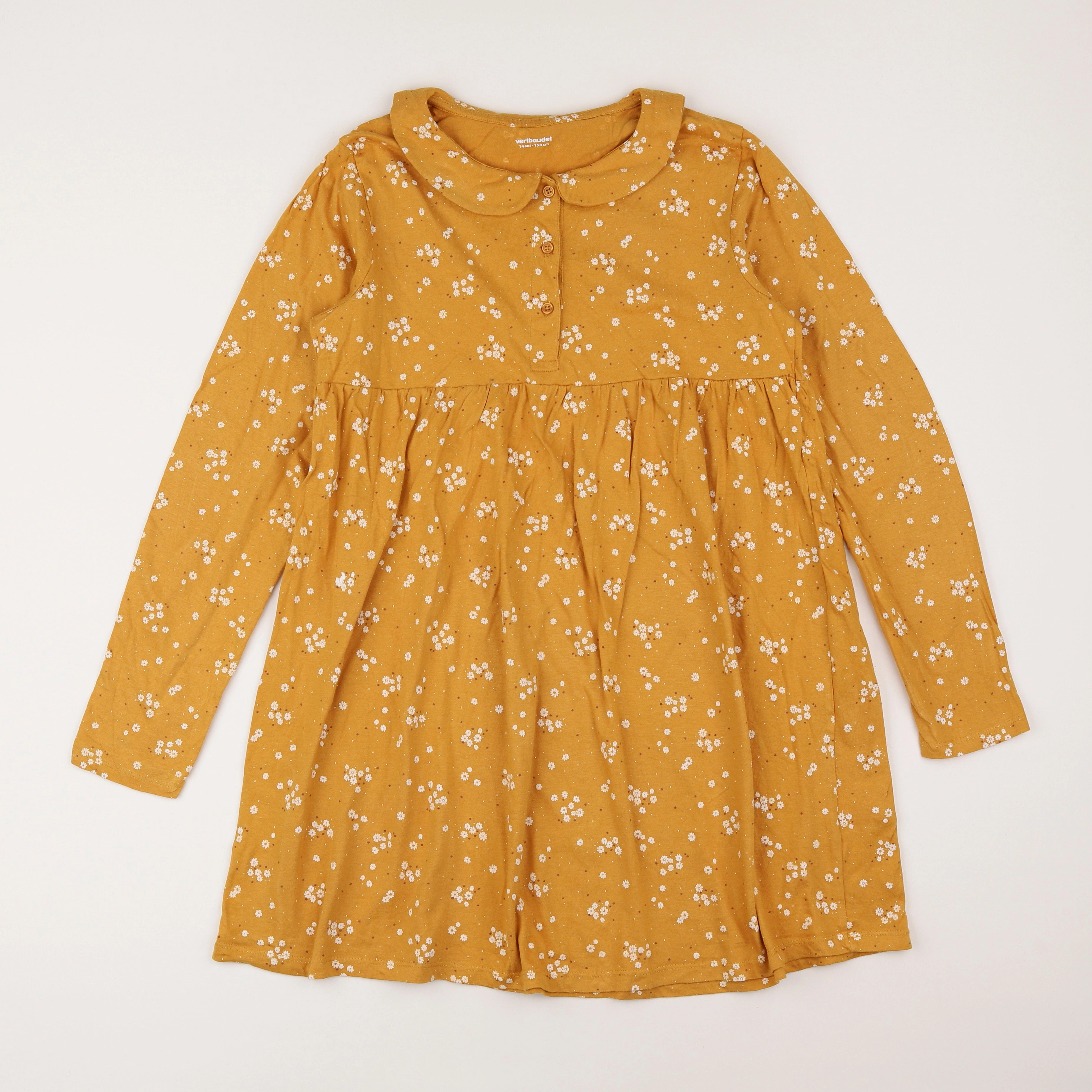 Vertbaudet - robe jaune - 14 ans