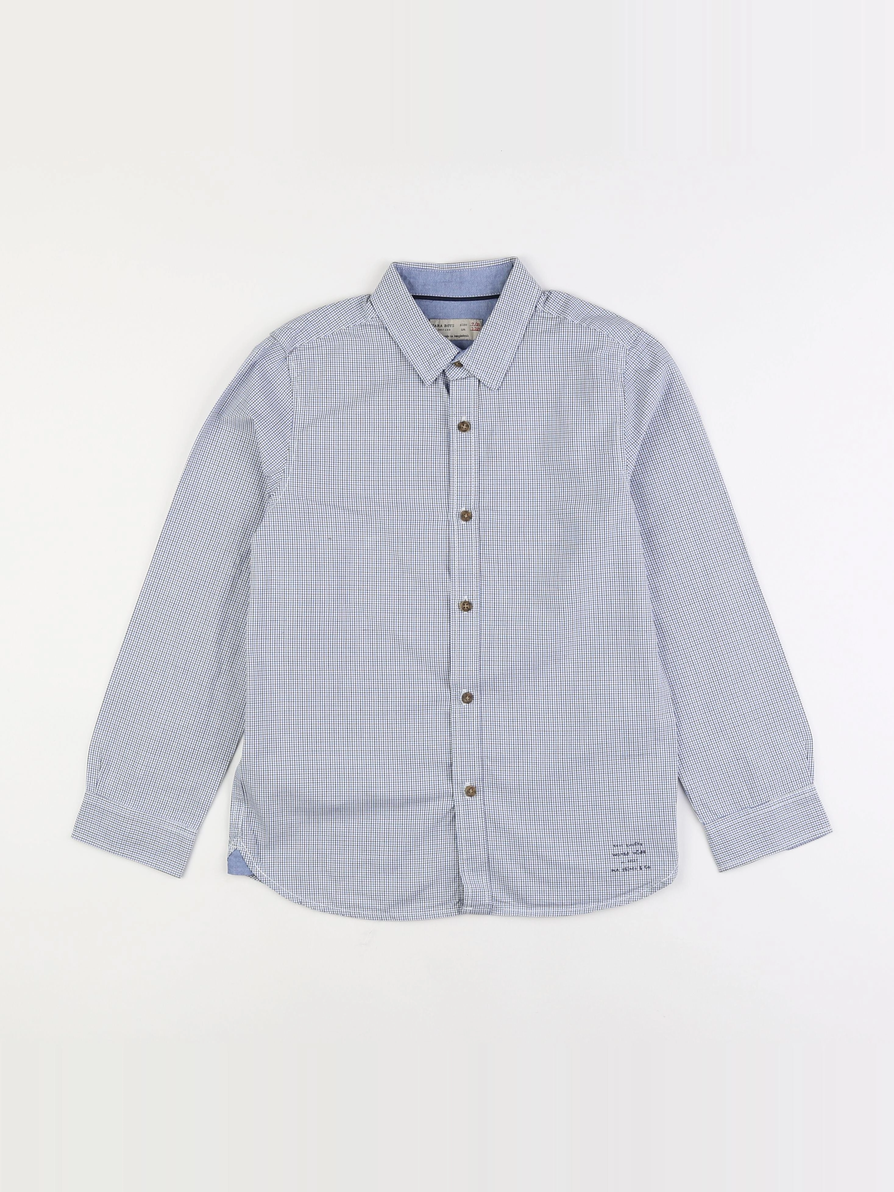 Zara - chemise bleu - 7/8 ans