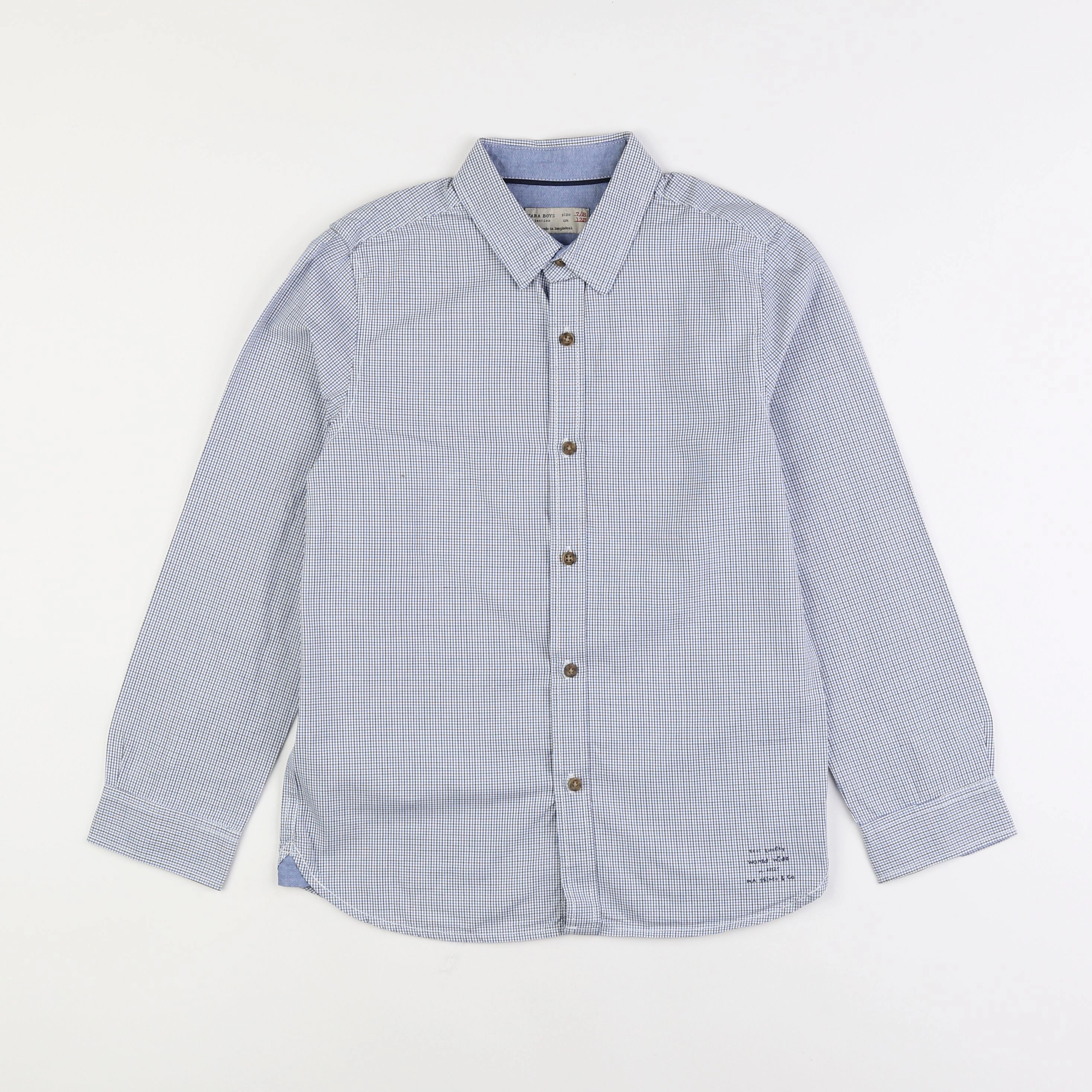 Zara - chemise bleu - 7/8 ans