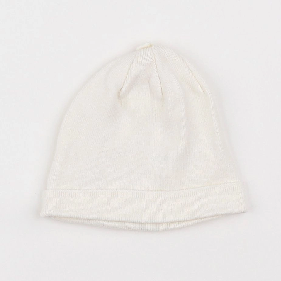 Vertbaudet - bonnet de naissance blanc - 12/18 mois