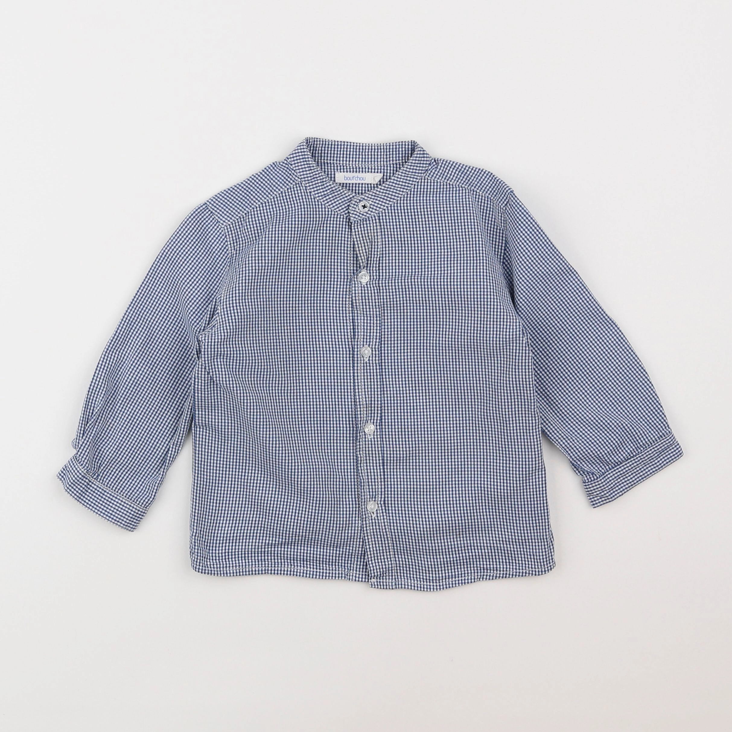 Boutchou - chemise bleu - 18 mois