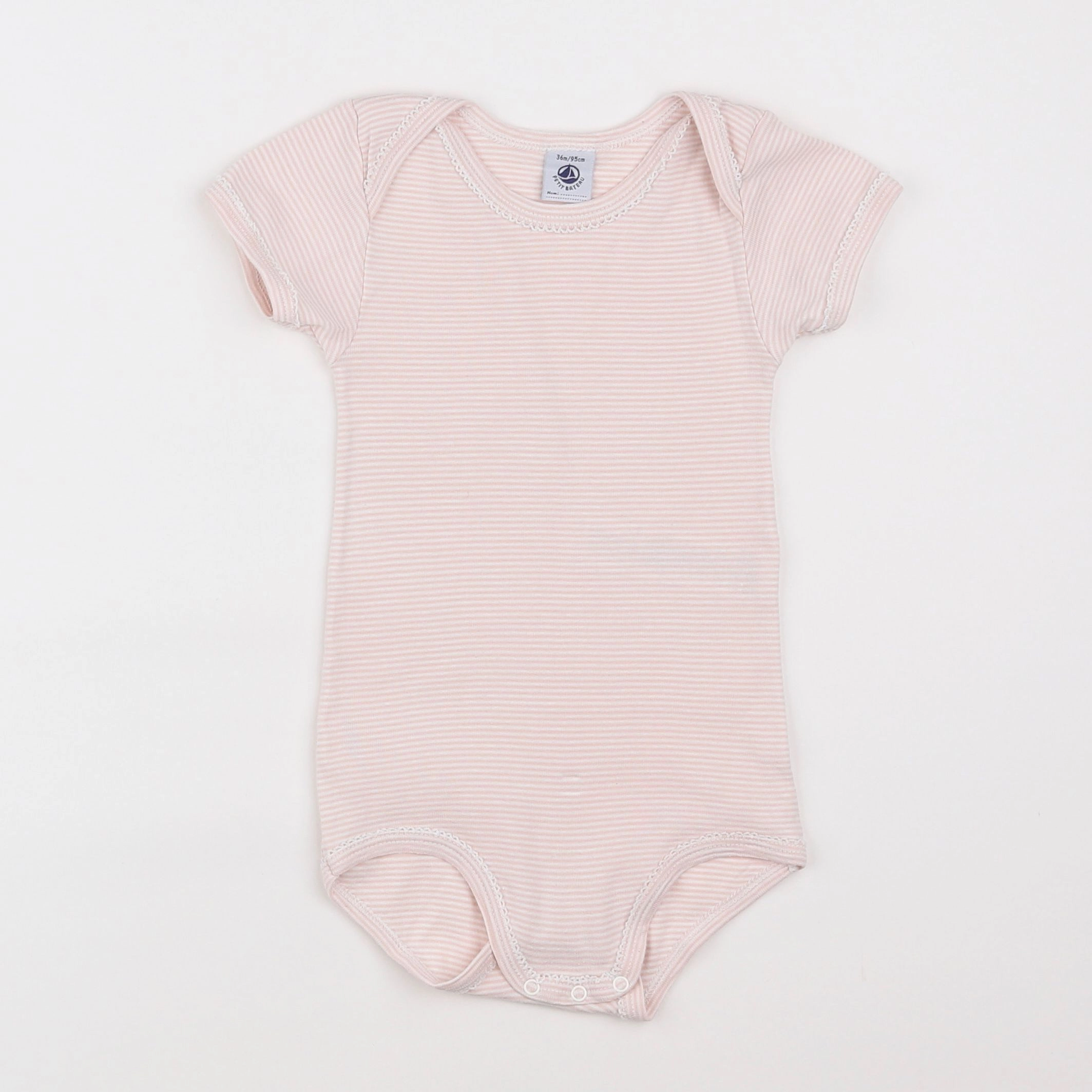 Petit Bateau - body rose - 3 ans