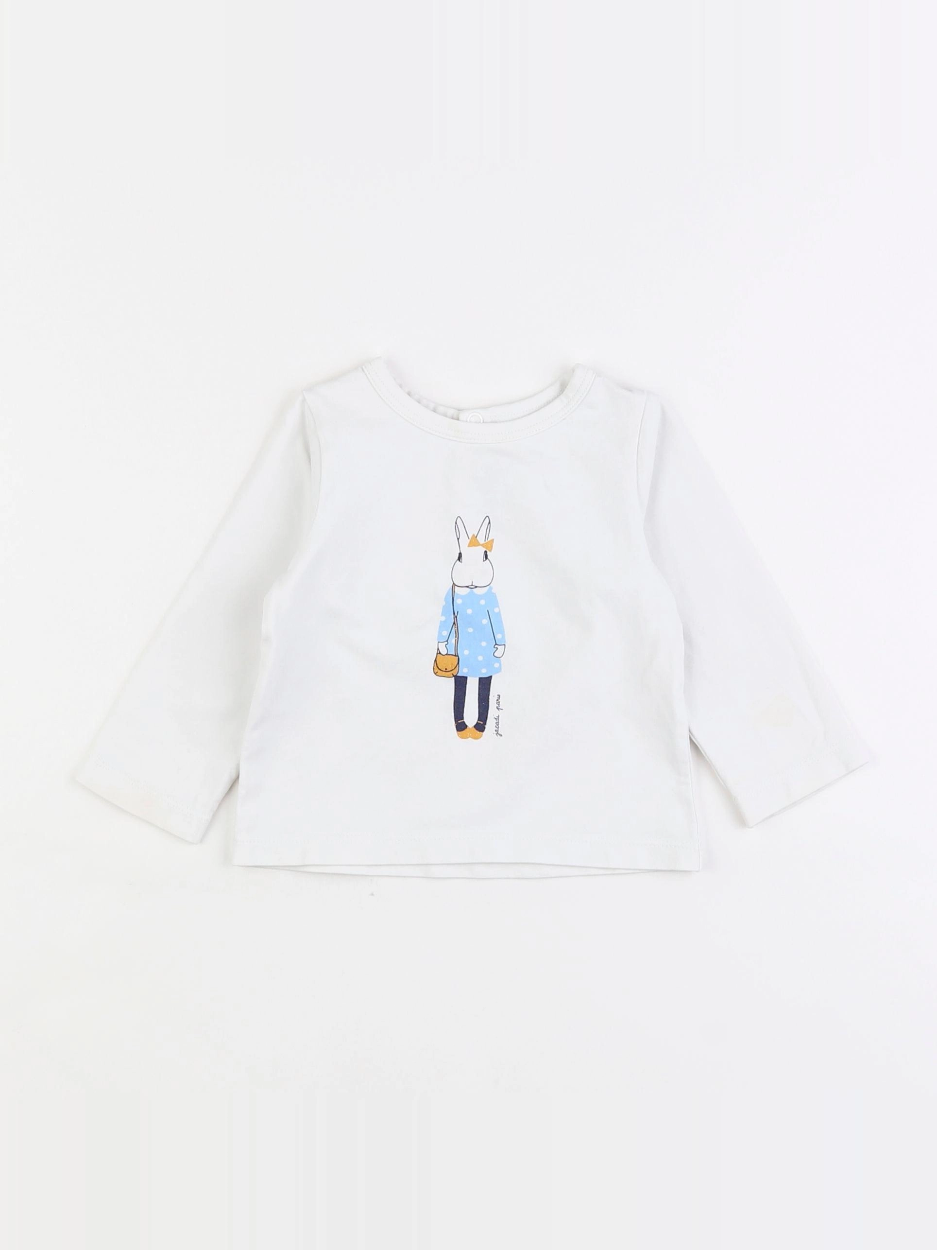 Jacadi - tee-shirt blanc - 12 mois