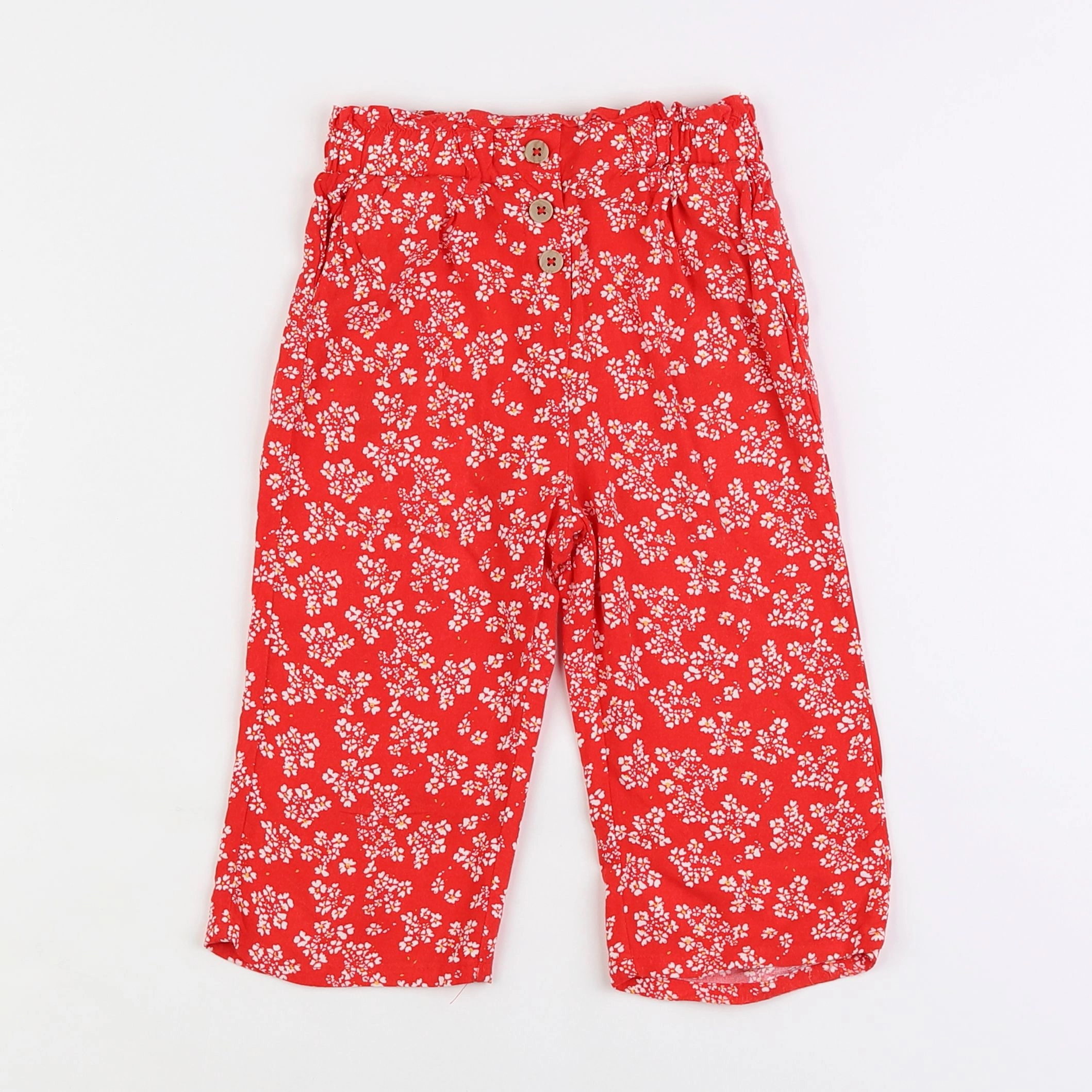 Vertbaudet - pantalon rouge - 5 ans