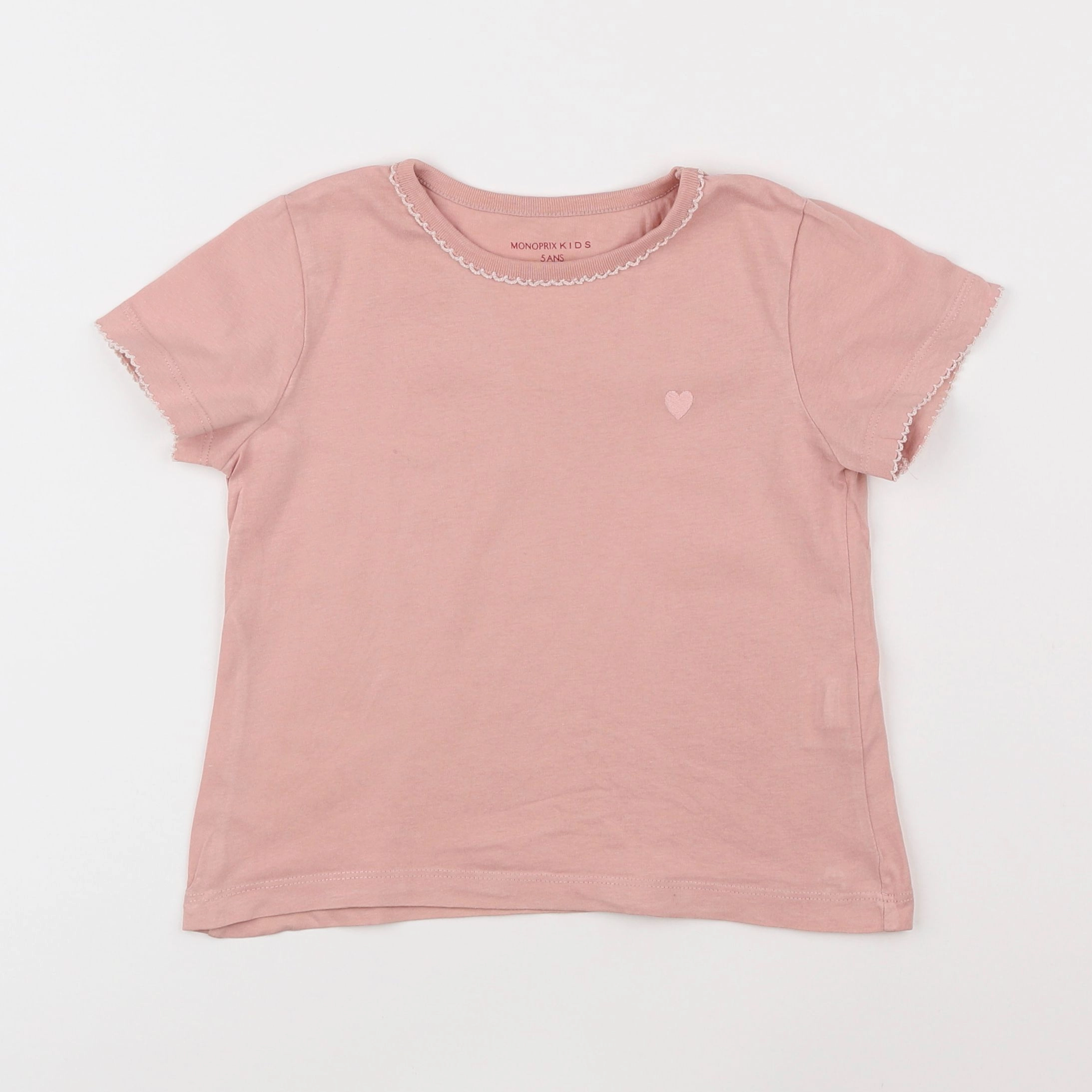 Monoprix - maillot de corps rose - 5 ans