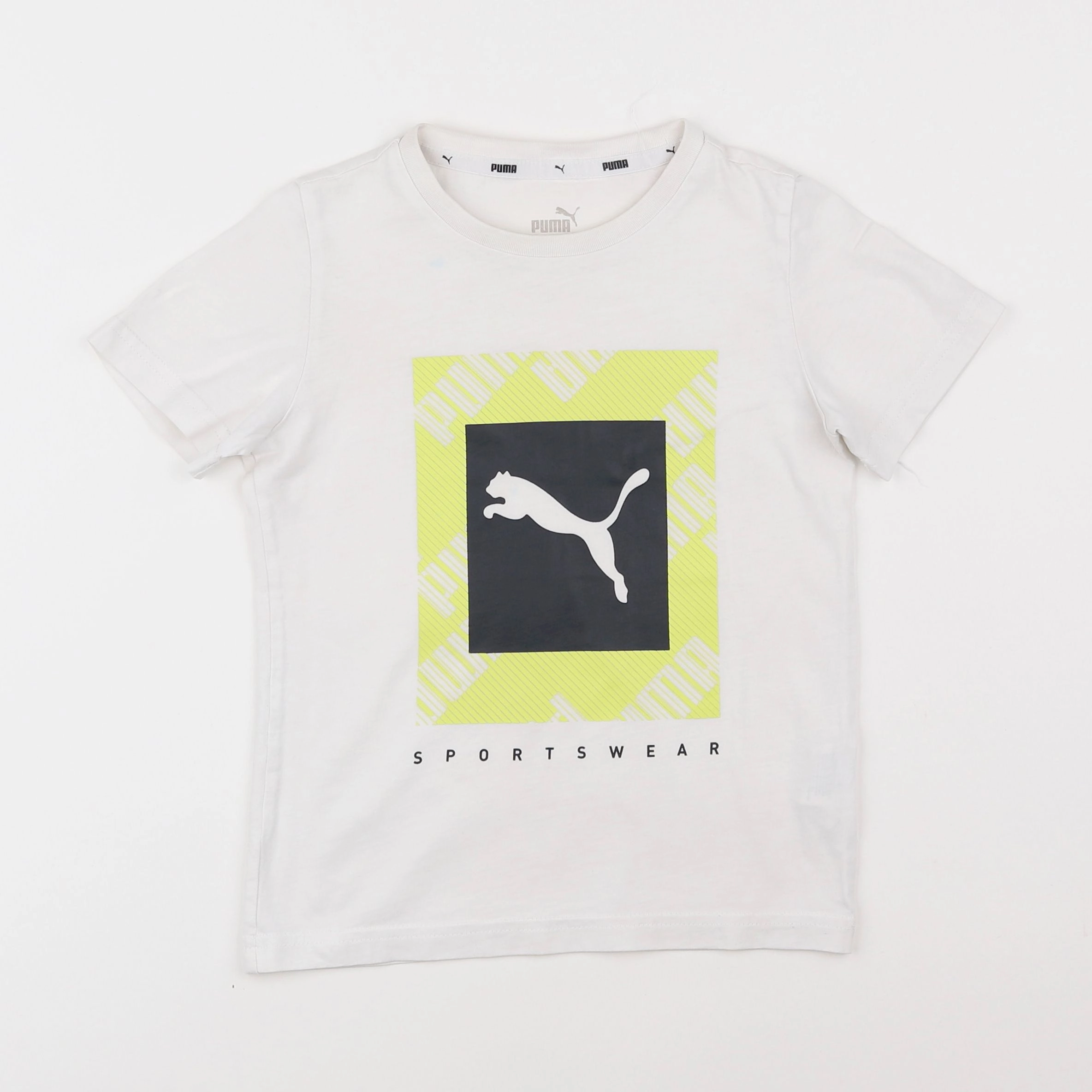 Puma - tee-shirt blanc - 5/6 ans