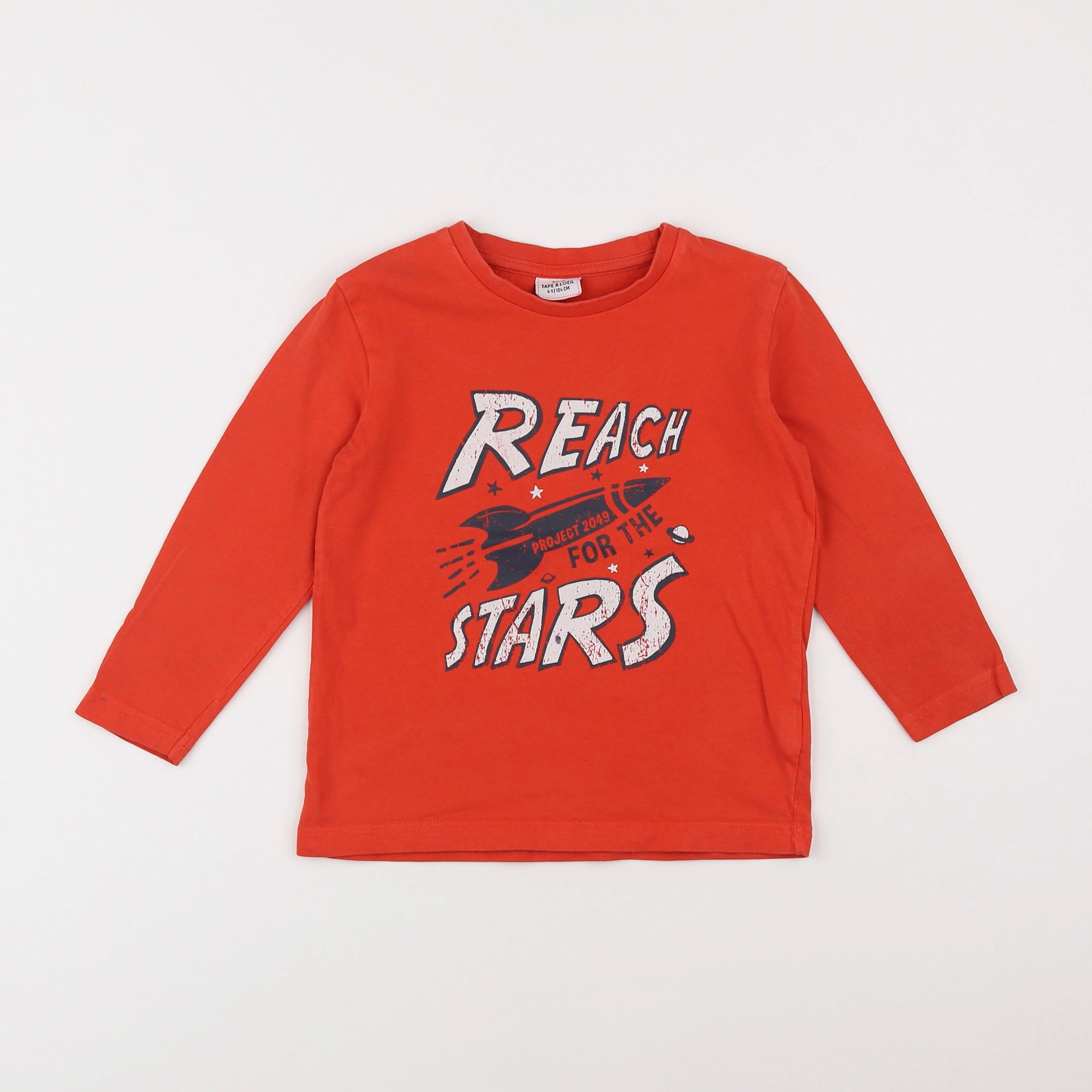 Tape à l'oeil - tee-shirt orange - 4 ans