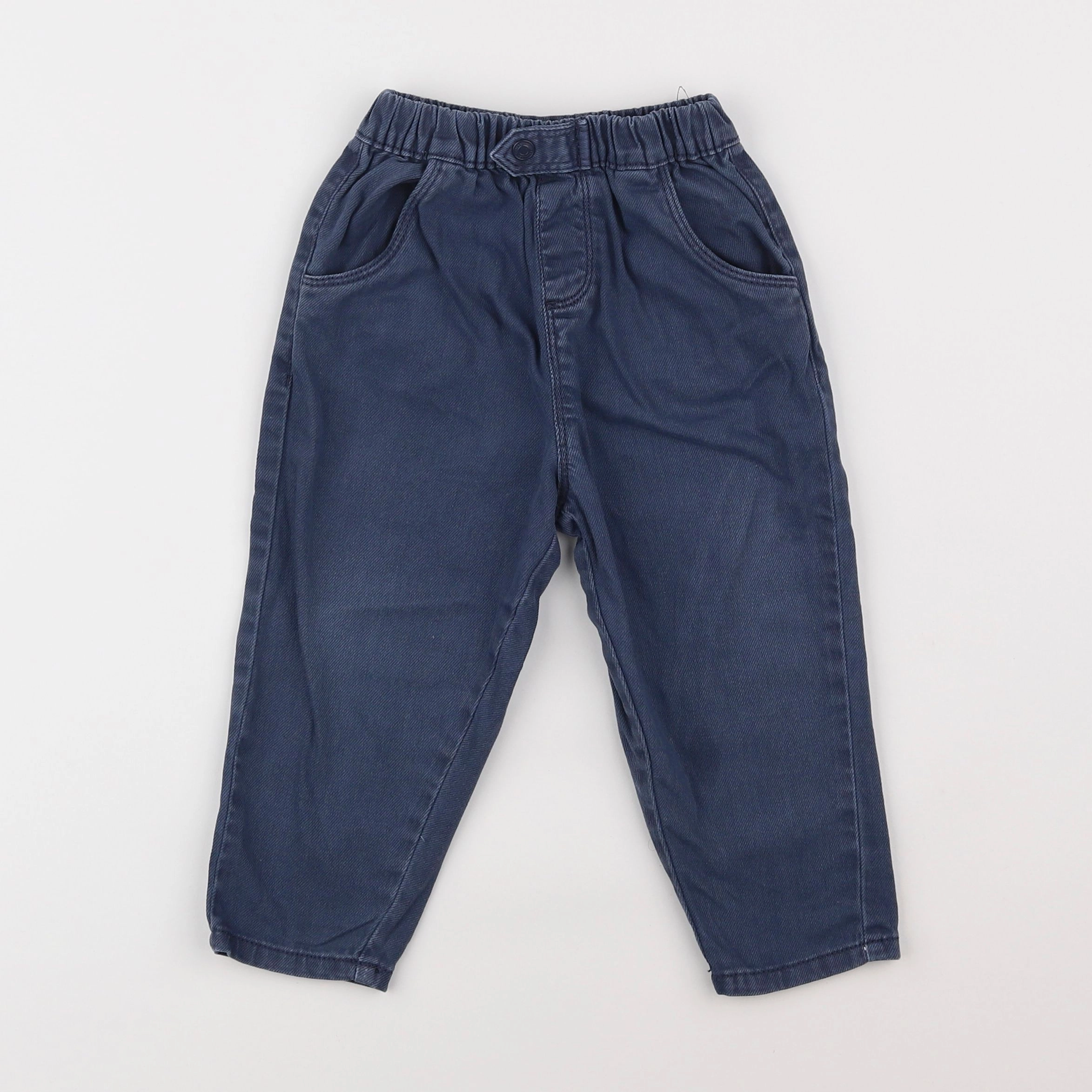 Vertbaudet - pantalon bleu - 2 ans