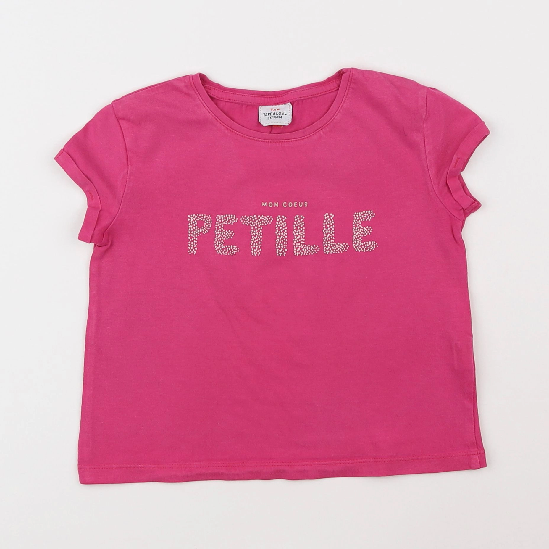 Tape à l'oeil - tee-shirt rose - 3 ans