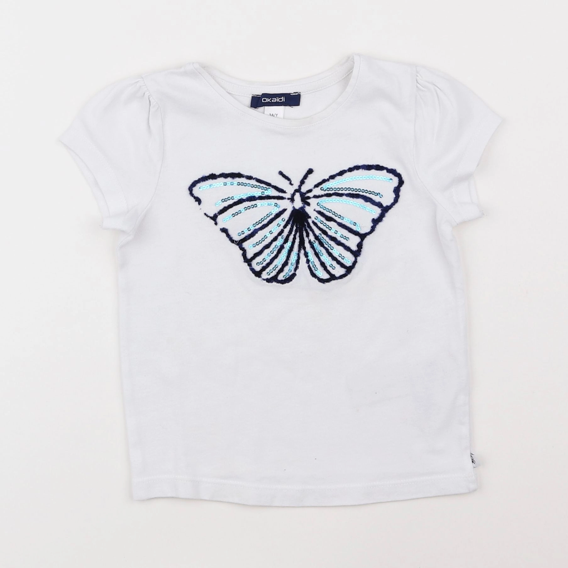 Okaidi - tee-shirt blanc - 3 ans