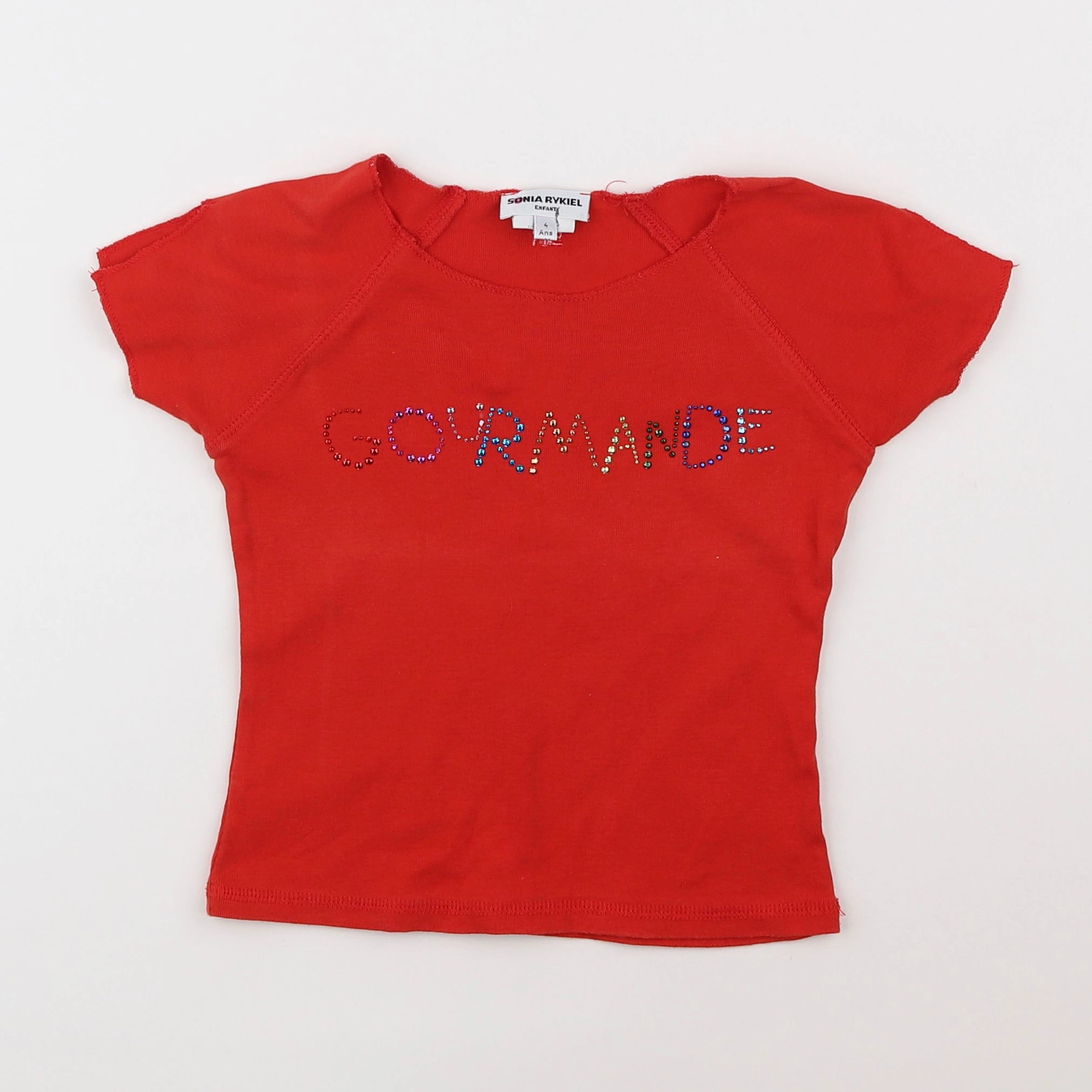 Sonia Rykiel - tee-shirt rouge - 4 ans