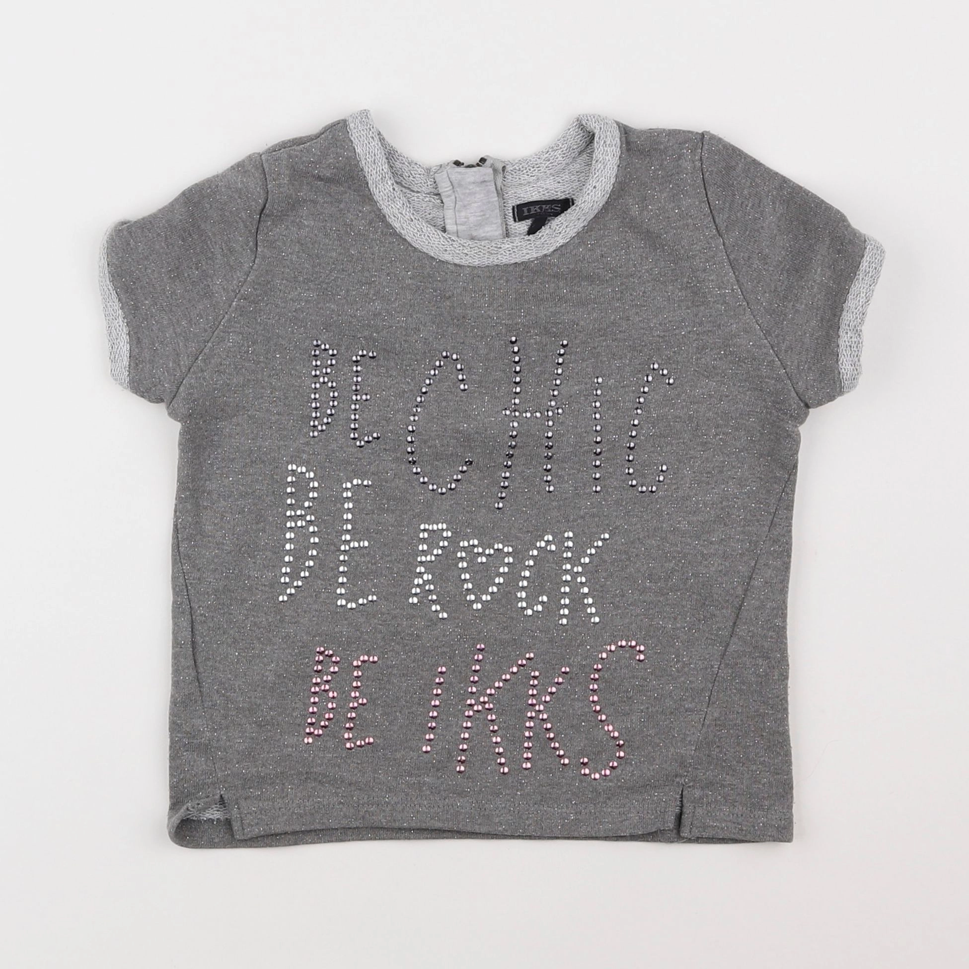 IKKS - sweat gris - 4 ans