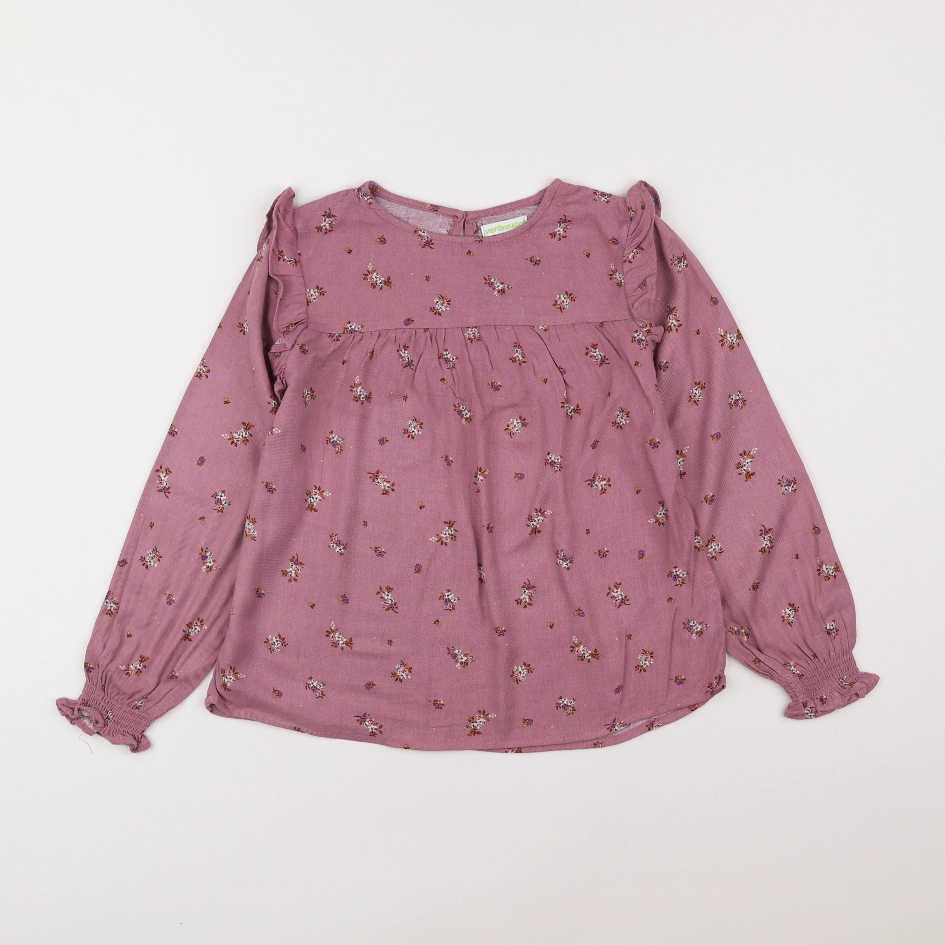 Vertbaudet - blouse violet - 8 ans