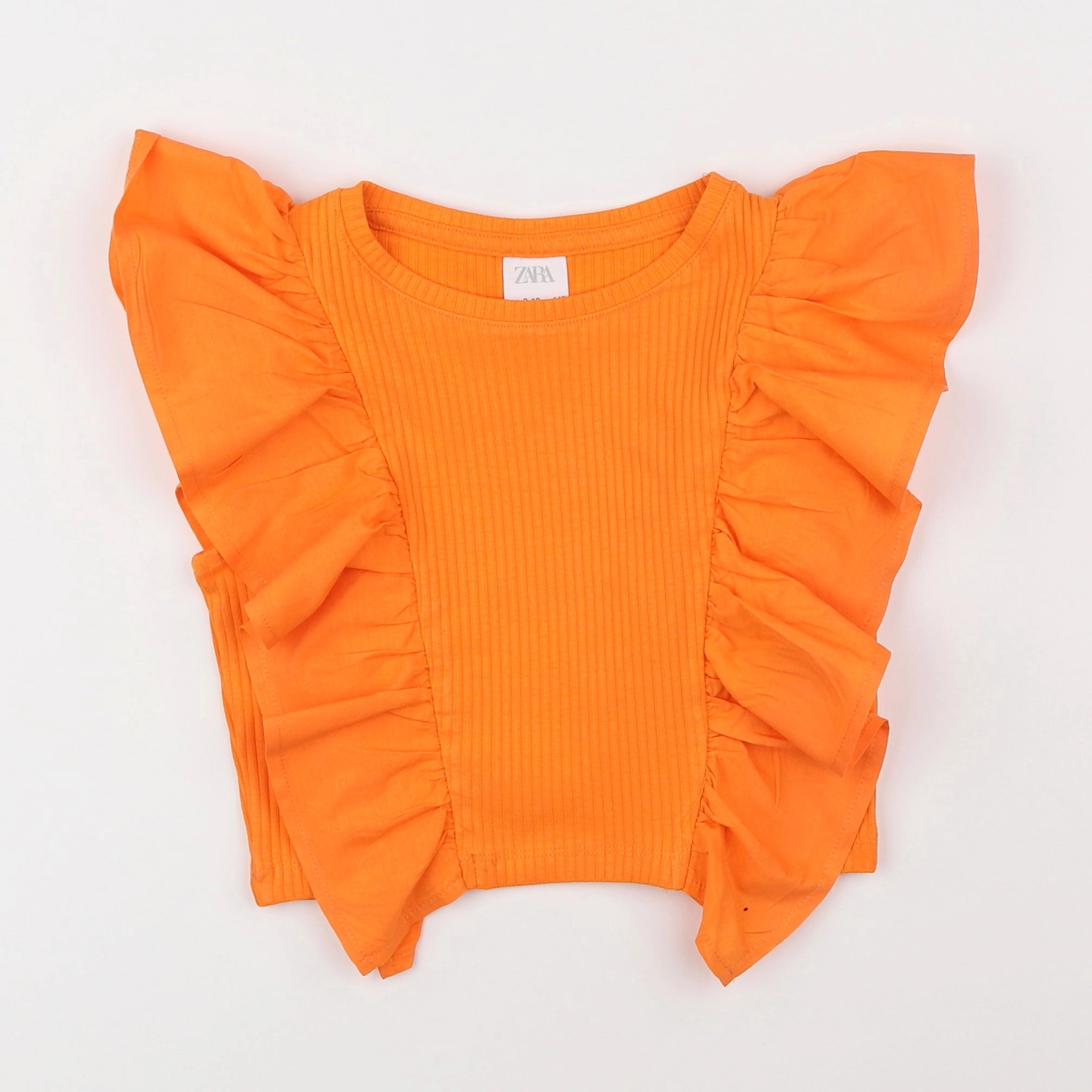 Zara - tee-shirt orange - 9/10 ans