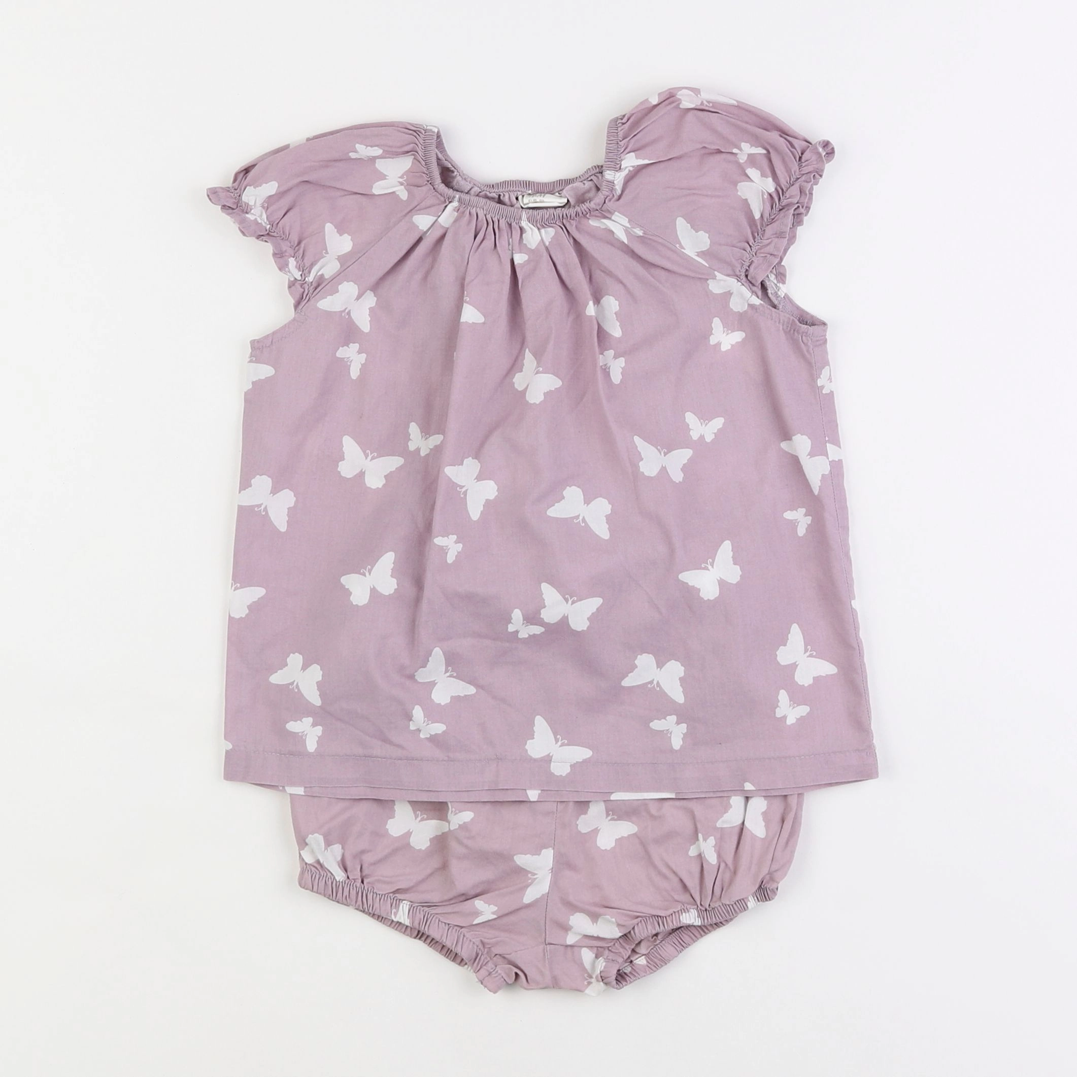 H&M - pyjama coton violet - 2 ans