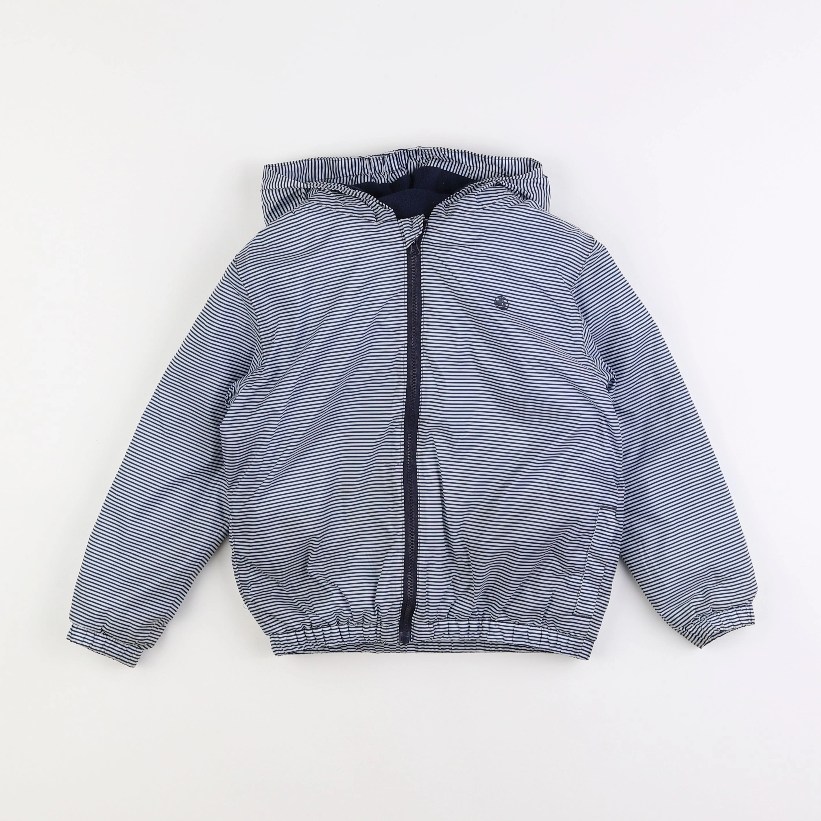 Petit Bateau - imperméable bleu - 6 mois